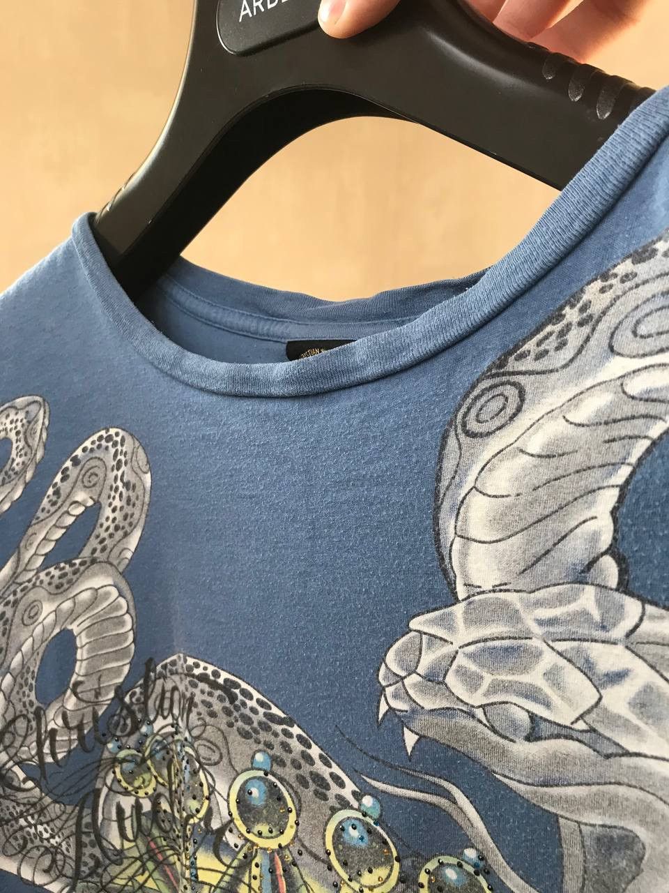 Christian Audigier 🔥 Christian Audigier Ed Hardy Skulls Y2K T Shirt Hearts Size US L / EU 52-54 / 3 - 11 Thumbnail