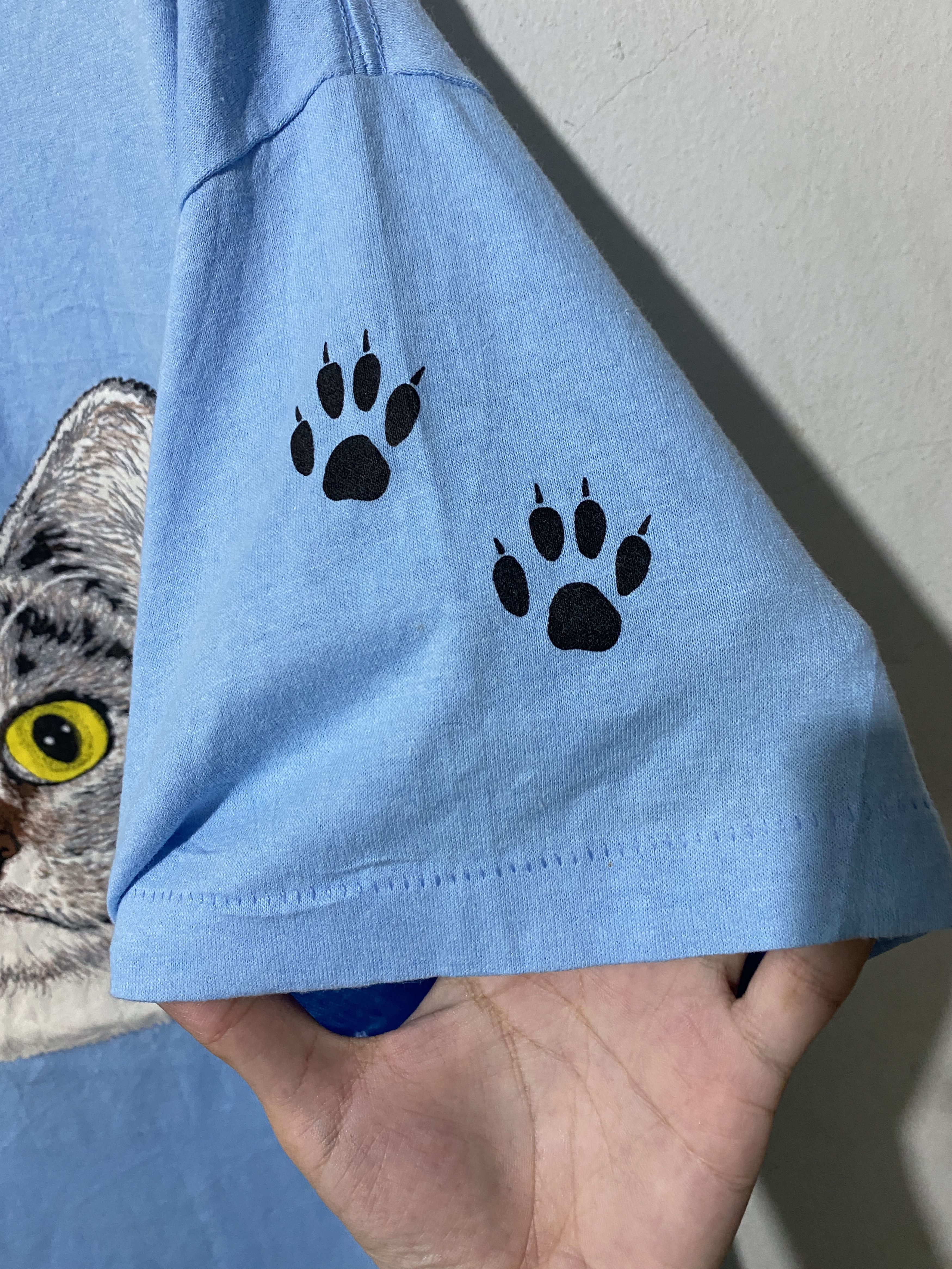 Vintage Vintage 90s Cat Shirt Size US L / EU 52-54 / 3 - 4 Thumbnail