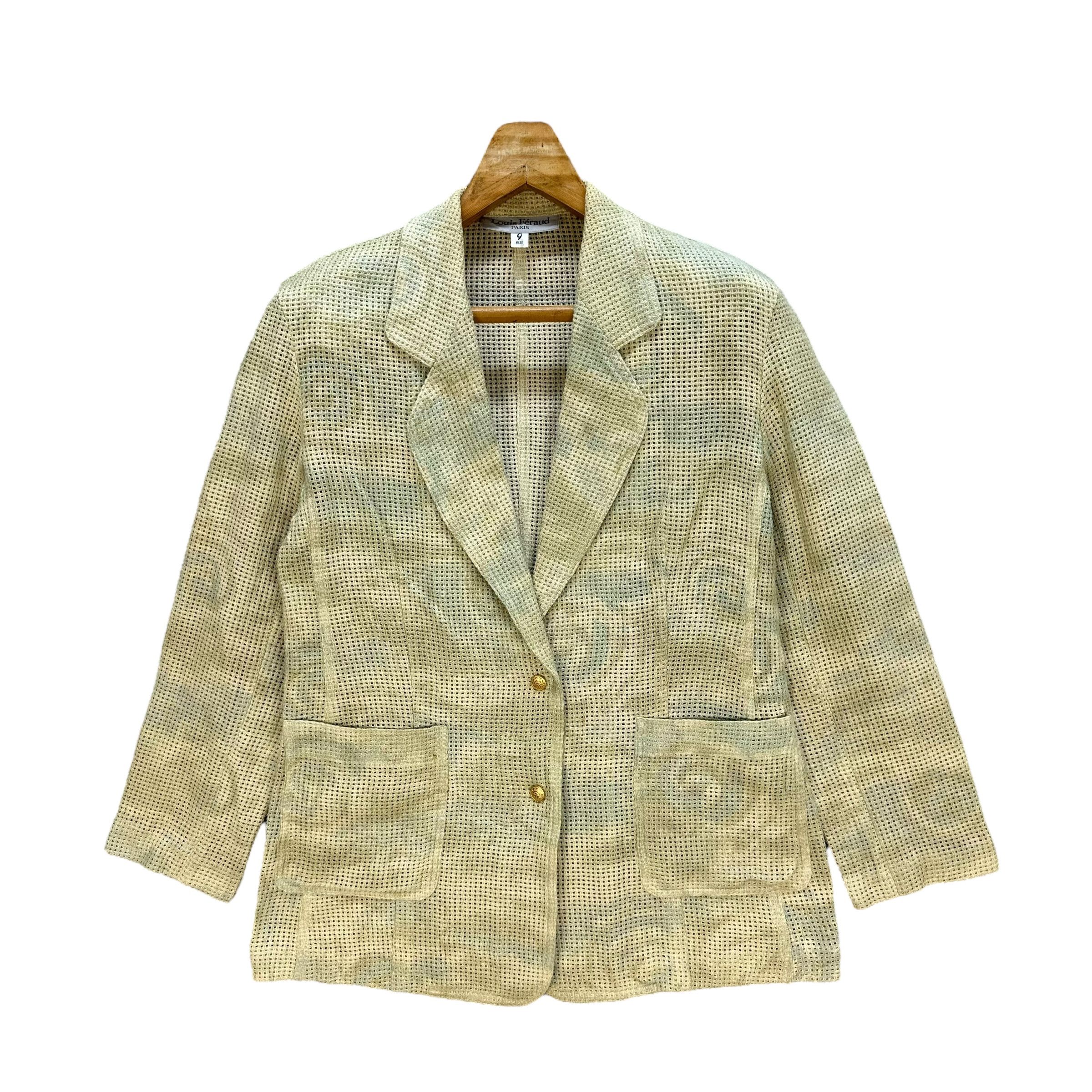 Louis Feraud LOUIS FERAUD Paris Floral Design Mesh Blazer #A52-1200 Size M / US 6-8 / IT 42-44 - 1 Thumbnail