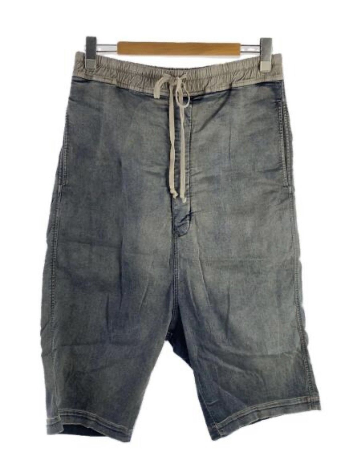 image of Rick Owens x Rick Owens Drkshdw Rick Owen Shorts Drawstrings Pods Hustler in Blue, Men's (Size 30)