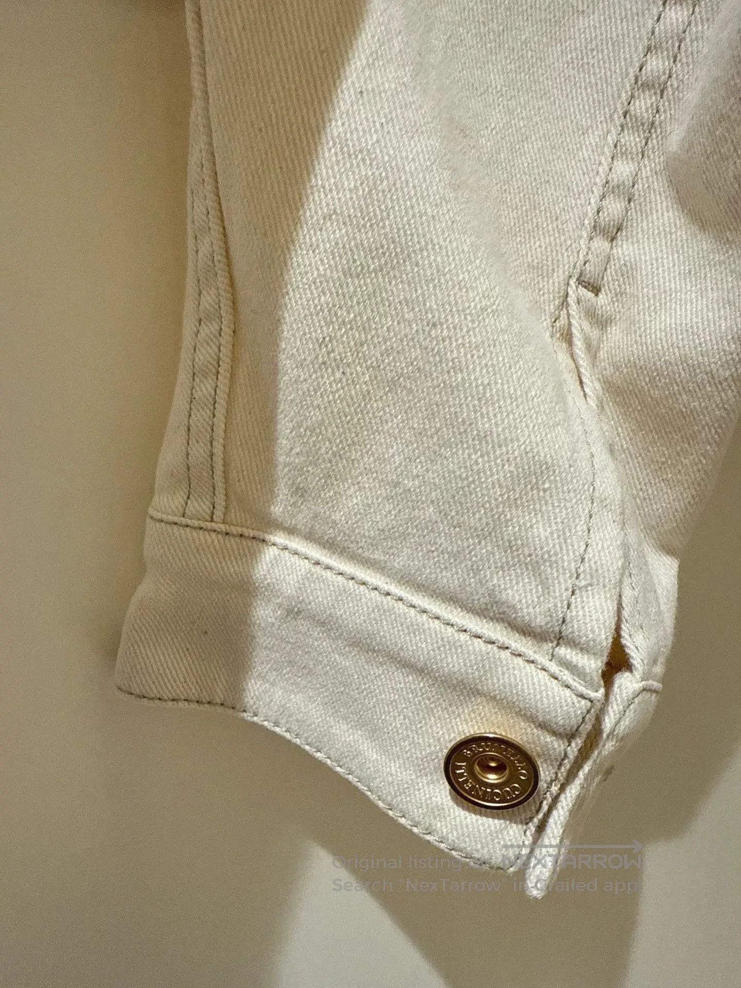 Brunello Cucinelli Brunello Cucinelli White Denim Jacket. Size US XS / EU 42 / 0 - 6 Thumbnail