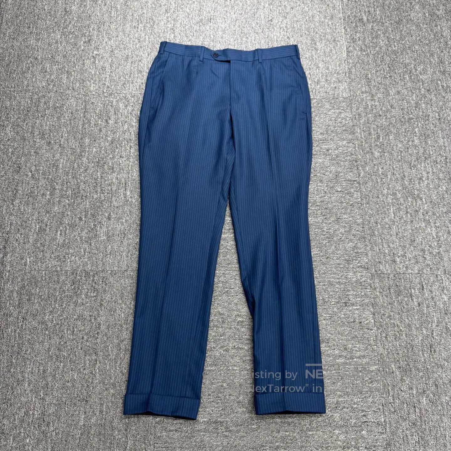 Ermenegildo Zegna Ermenegildo Zegna Vertical striped wool casual pants| Size US 32 / EU 48 - 1 Thumbnail