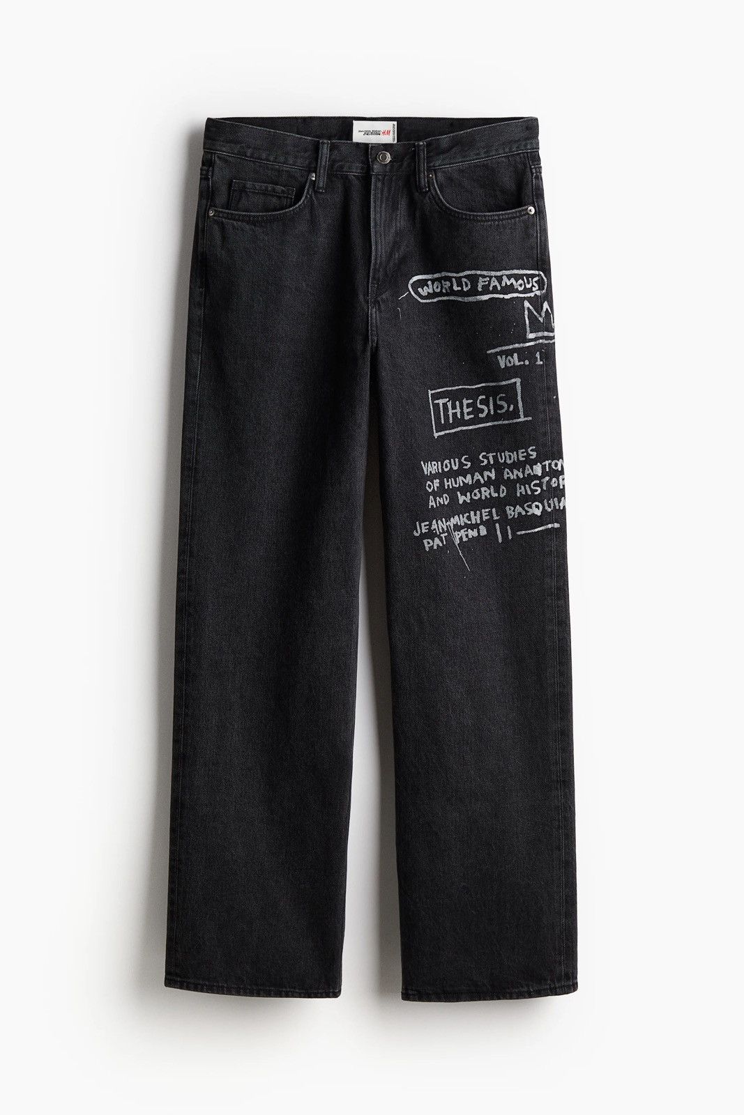 H&M × Jean-Michel Basquiat × Who Decides War Who Decides War Baggy denim jeans H&M x Basquiat x Ev&Tela Size US 33 - 7 Thumbnail