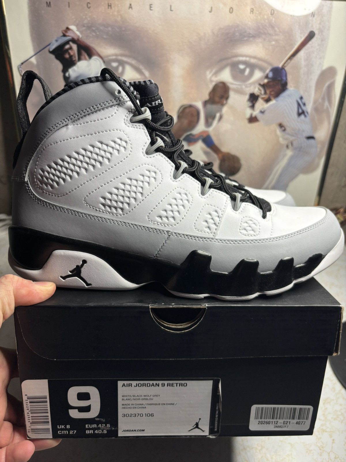 Jordan Brand Jordan Retro 9 ‘baron’ Size US 9 / EU 42 - 1 Thumbnail