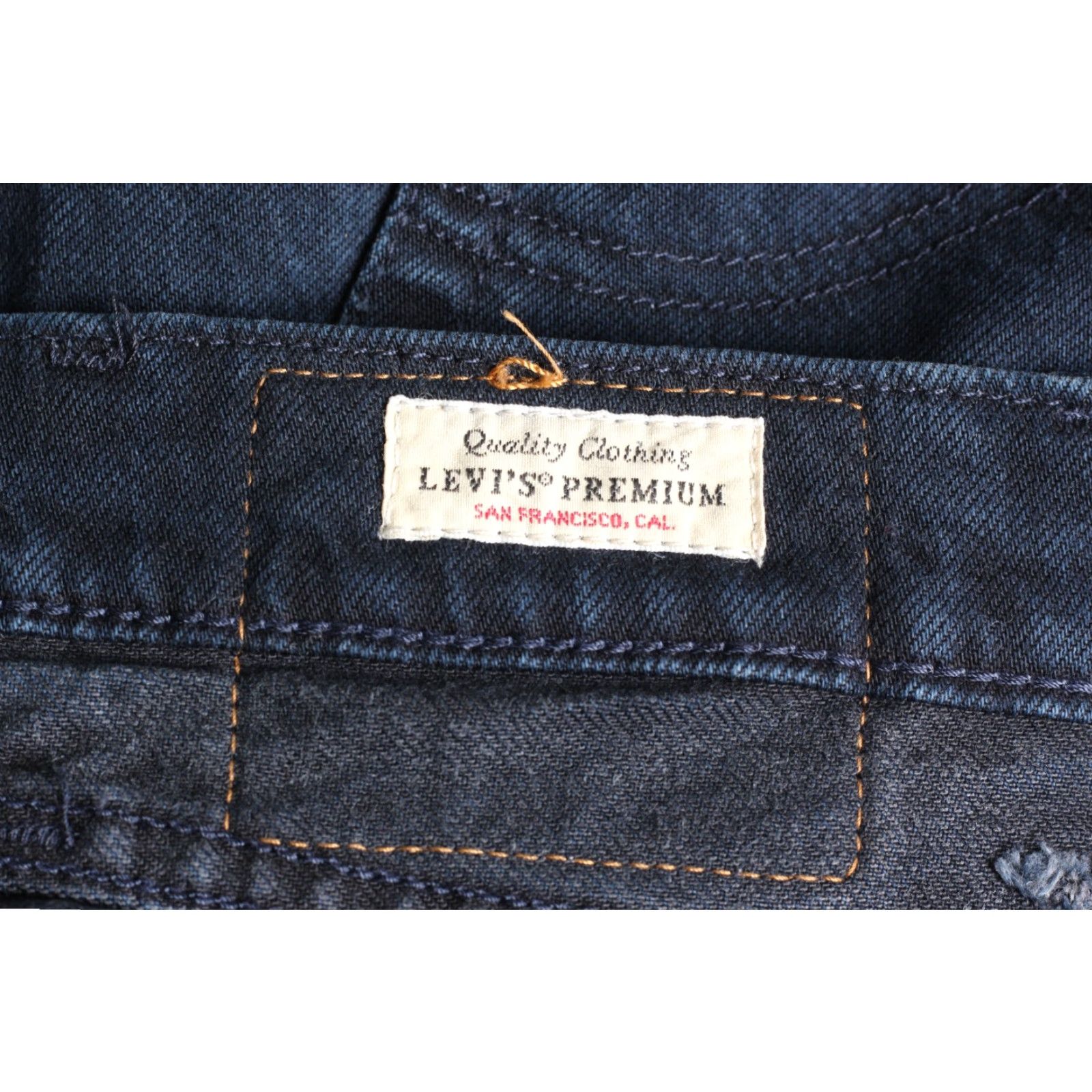 Levi's LEVI’S 502 PREMIUM Big E Tapered Jeans Men 38 Regular Blue Denim Stretch 5-Pocket Rise Mid L32 Vintage No Size US 38 / EU 54 - 7 Thumbnail