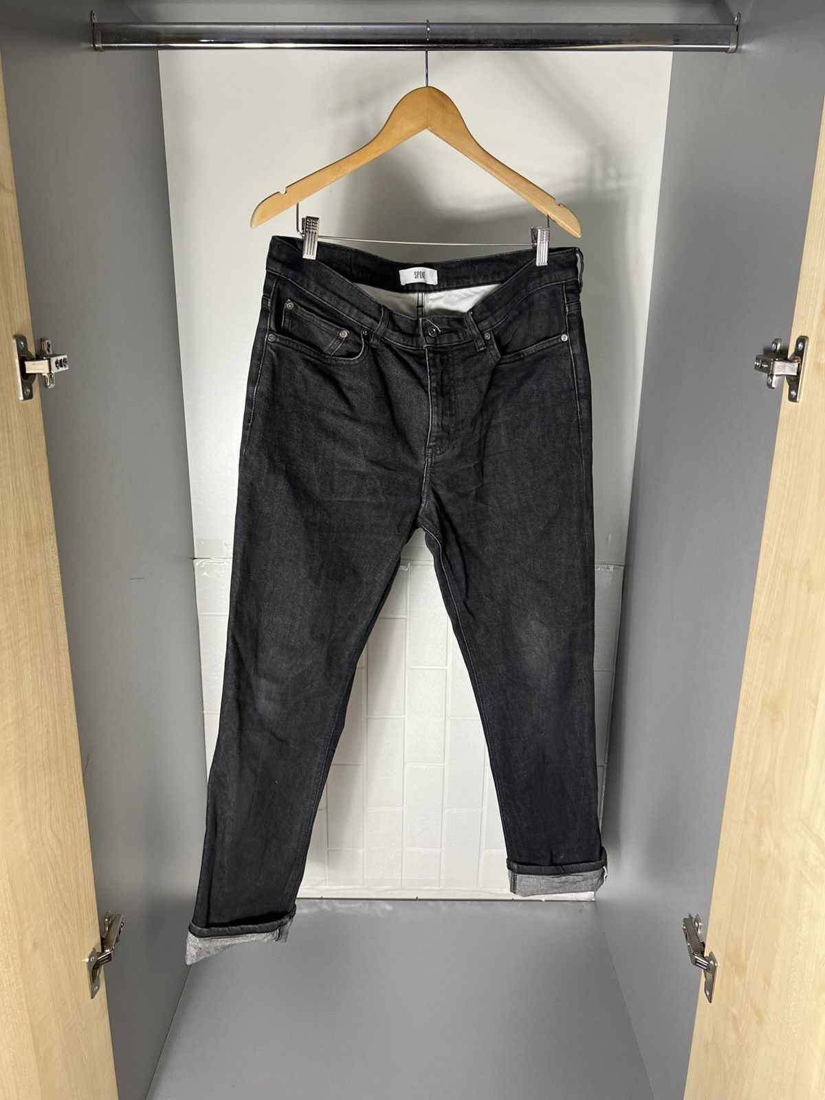 Japanese Brand × Vintage VERY RARE SPOKE DENIM JEANS DESIGNER SELVEDGE JAPAN STYLE Size US 35 - 3 Thumbnail