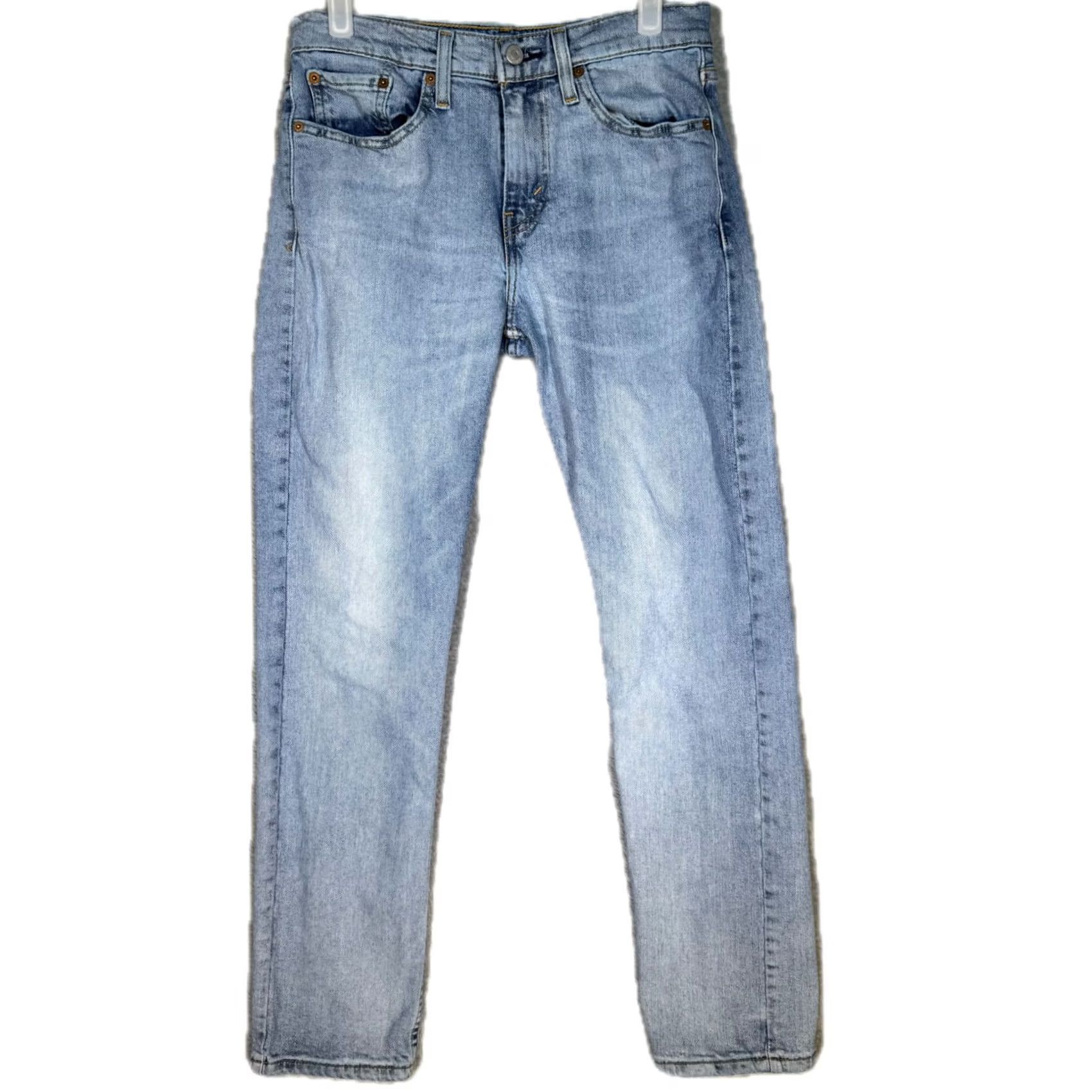 Levi's Levi’s 502 Jeans Men’s 29 x 30 Blue Stretch Denim Mid Rise Straight Levis 502 Jeans Blue Mens Straight Jeans 29x30 Size US 29 - 2 Thumbnail