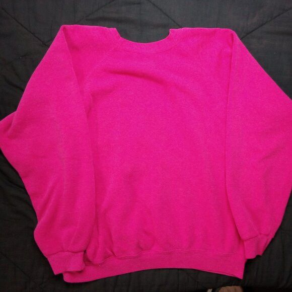 Hanes × Vintage Vintage D.L. Flipp's Funny Farm Crewneck Sweatshirt Pink Size US XL / EU 56 / 4 - 5 Thumbnail