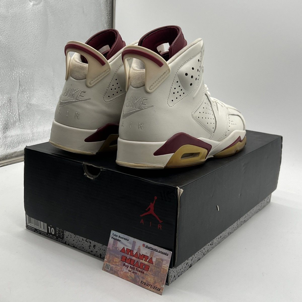 Jordan Brand Air Jordan 6 Maroon Size US 10 / EU 43 - 5 Thumbnail