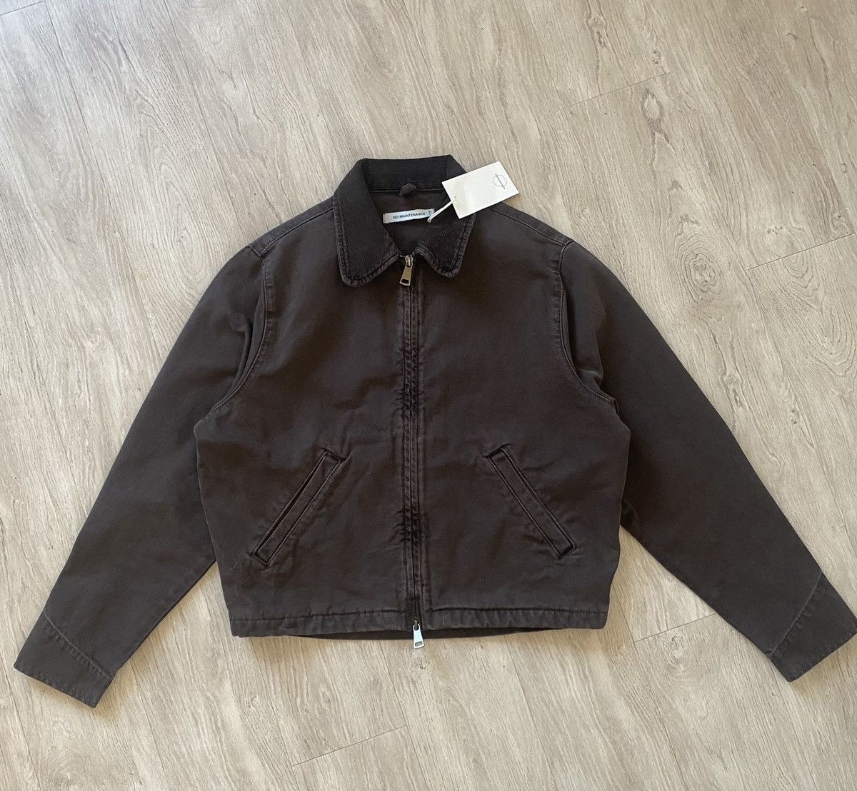No Maintenance No Maintenance Brown Canvas Mechanic Jacket No Maintenance No Maintenance Brown Canvas Mechanic Jacket
