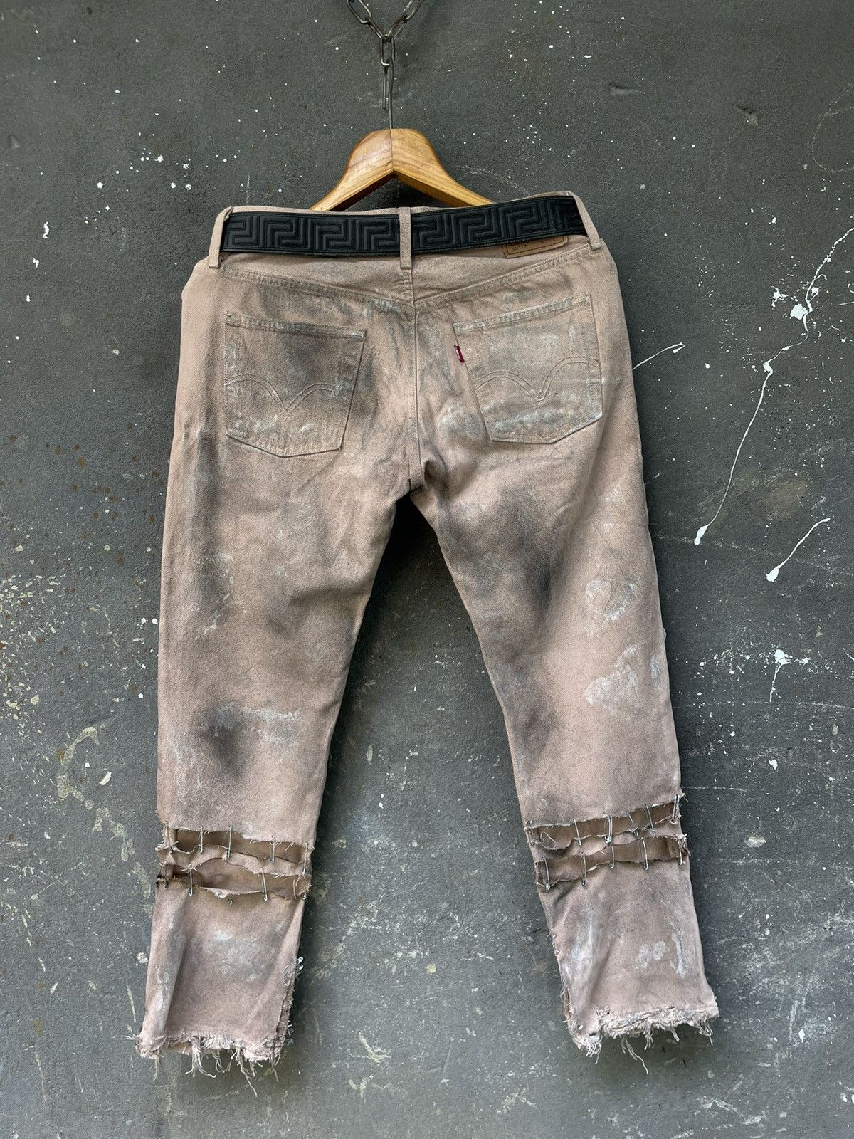Levi's Levi’s Custom Y2K Denim Jeans Opium Distressed Works Fade Size US 30 / EU 46 - 2 Thumbnail
