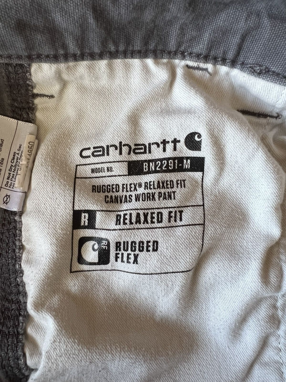 Carhartt Carharrt Gray Canvas Workpants Size US 34 / EU 50 - 6 Thumbnail
