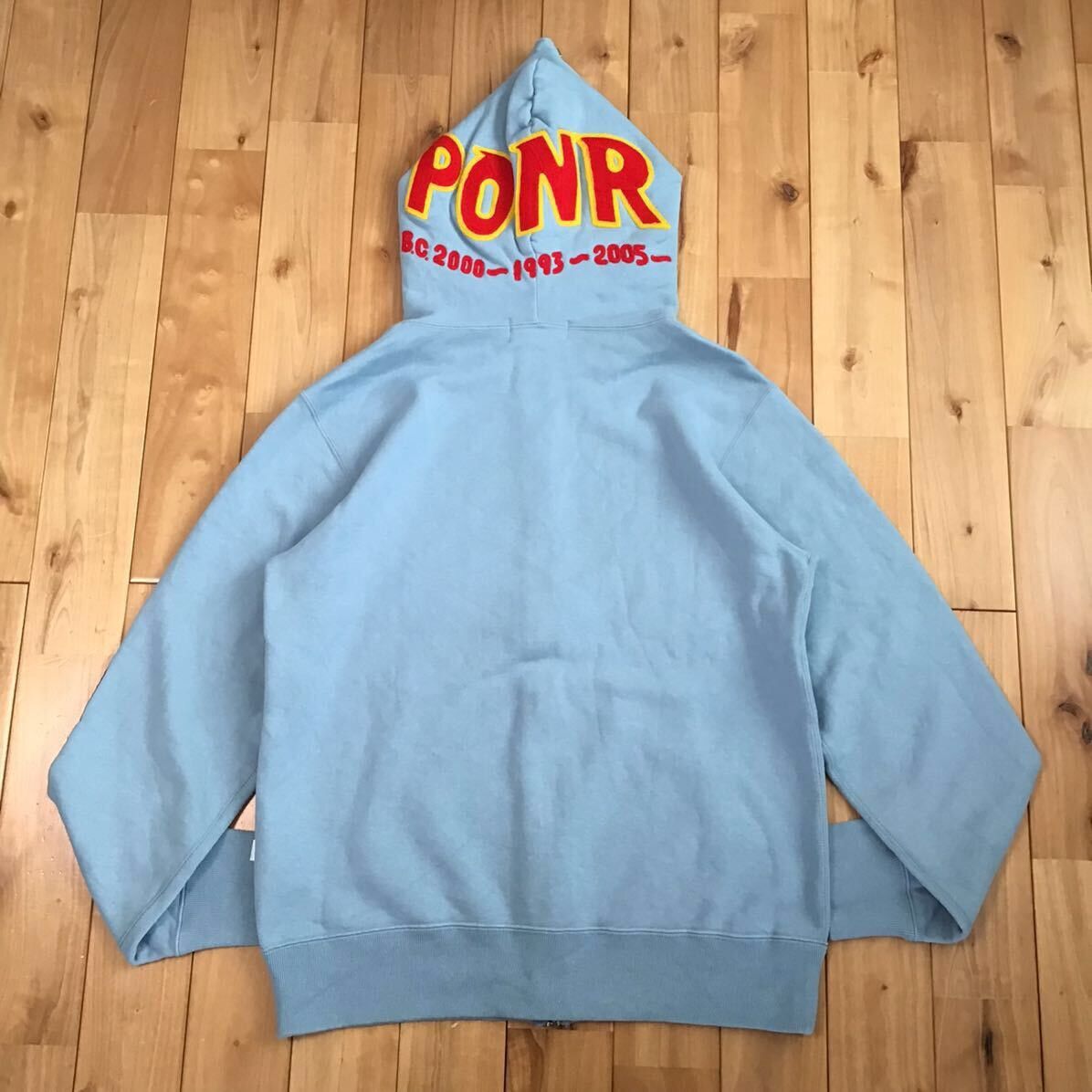 Bape BAPE Shark full zip hoodie light blue a bathing ape Size US L / EU 52-54 / 3 - 2 Thumbnail