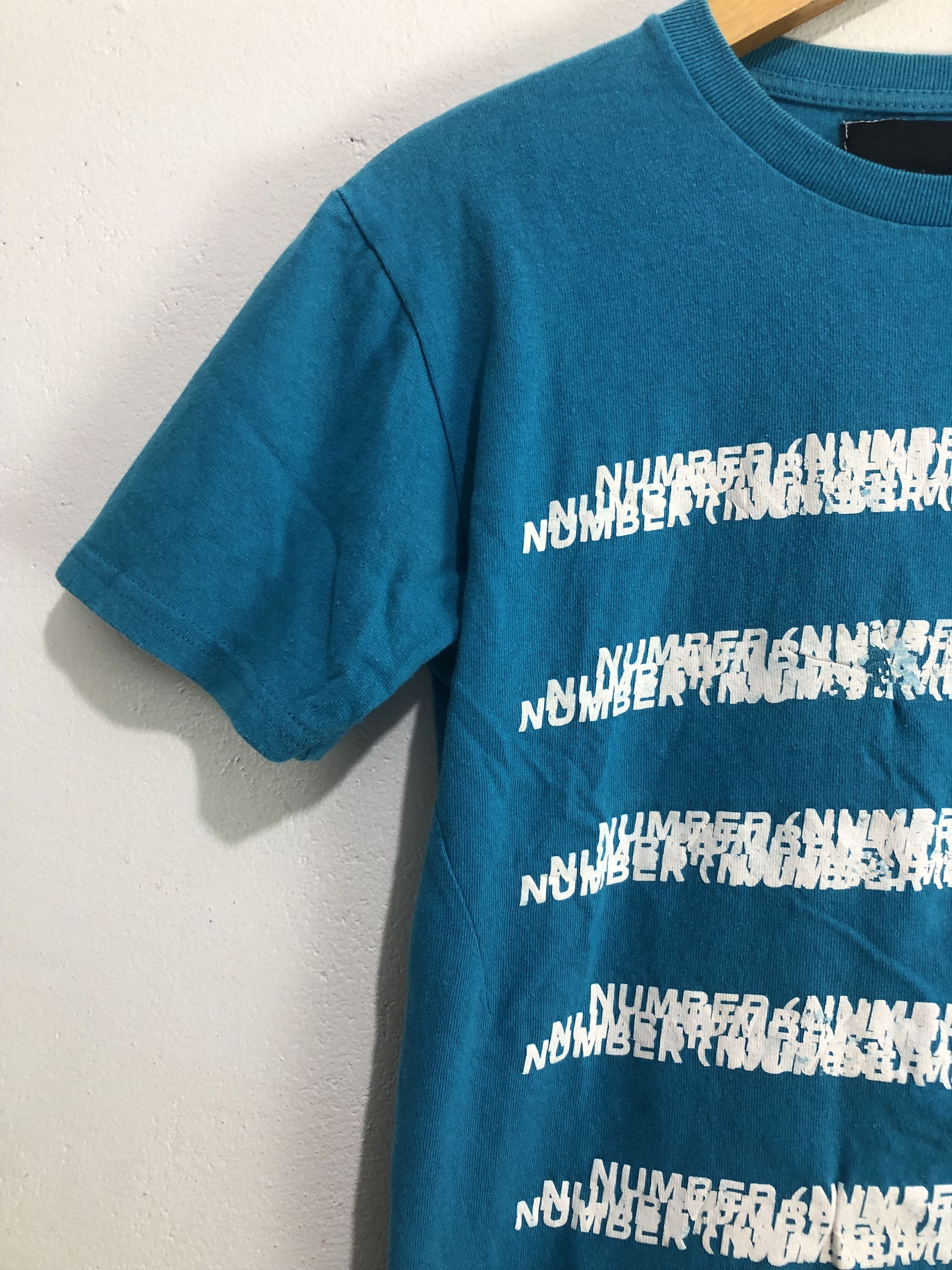 Number (N)ine Japanese Number Nine Logo Stripe Tshirt Tee Size US M / EU 48-50 / 2 - 3 Thumbnail