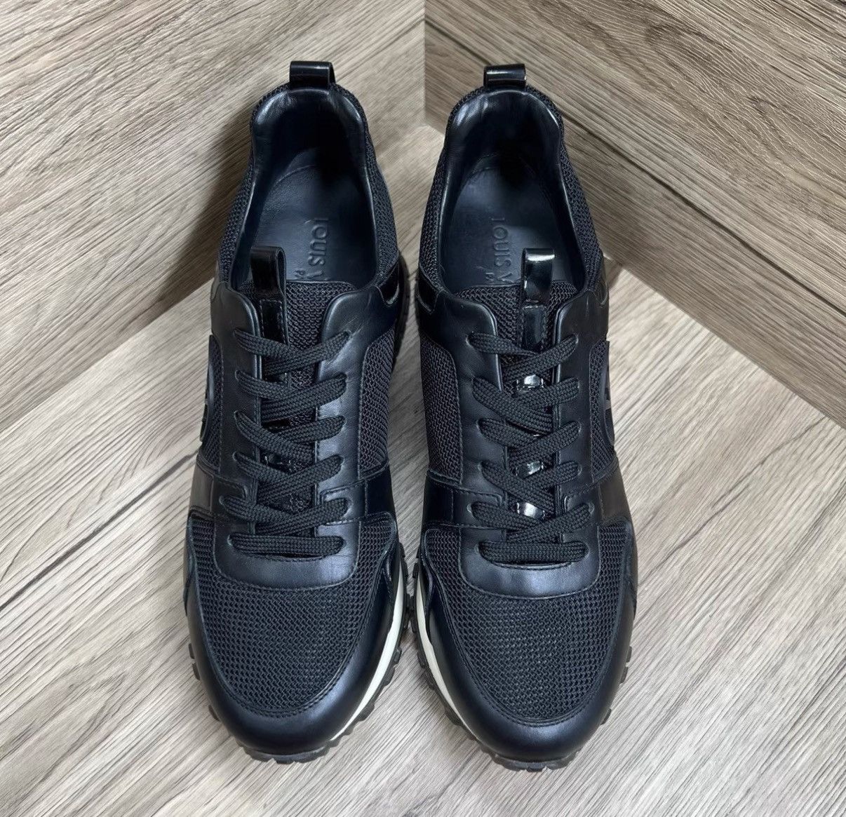 Louis Vuitton LV Run Away Black Sneakers J41 Size US 6.5 / IT 36.5 - 2 Thumbnail