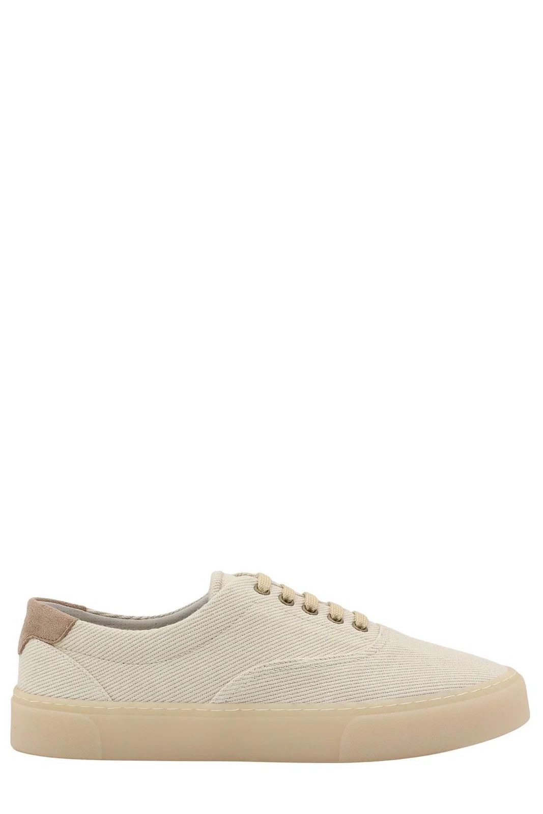 Brunello Cucinelli o1w1db10725 Branded Lace Up Sneakers in White Size US 7 / EU 40 - 1 Thumbnail