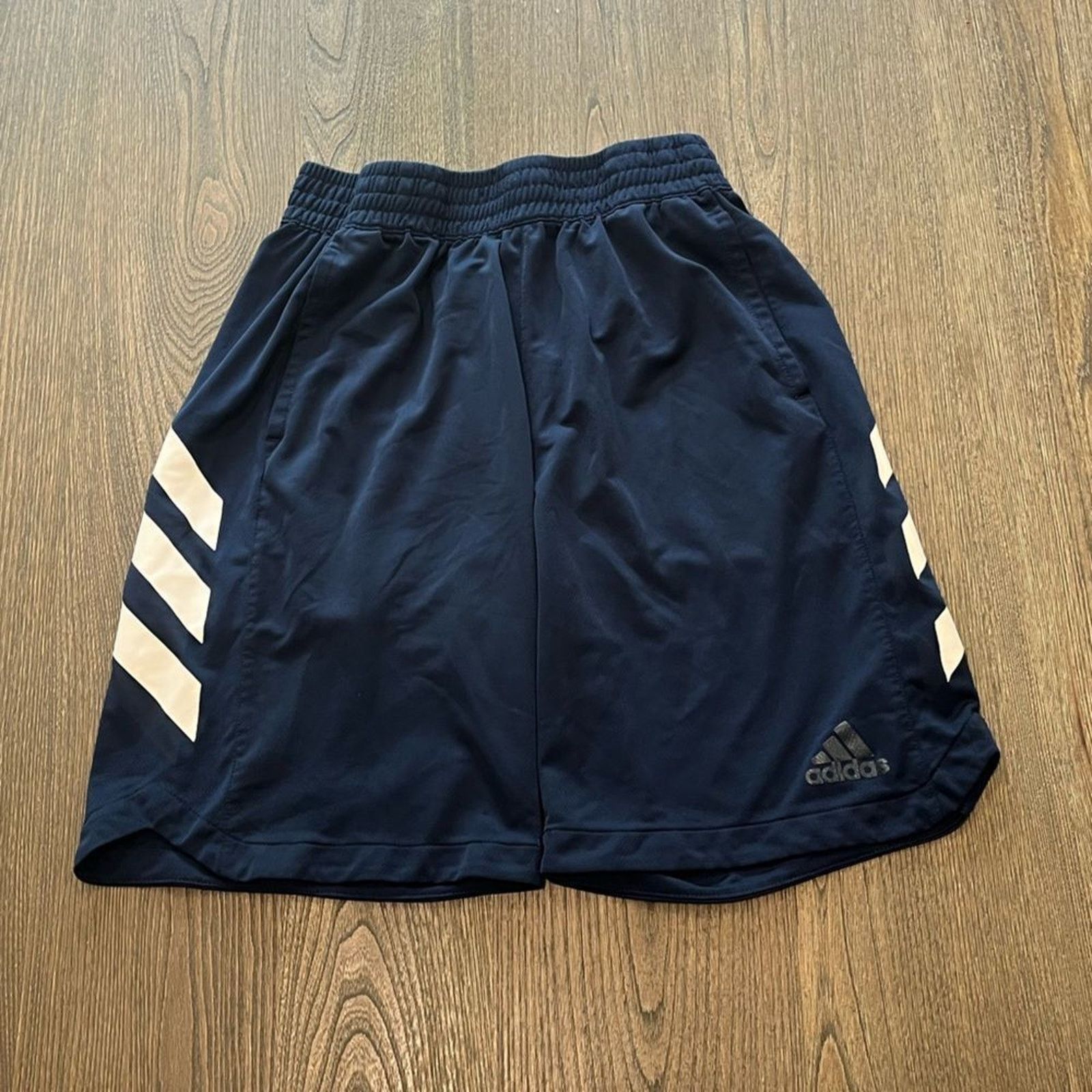 Adidas Adidas Navy Athletic Basketball Shorts Size L Size US 31 - 1 Thumbnail