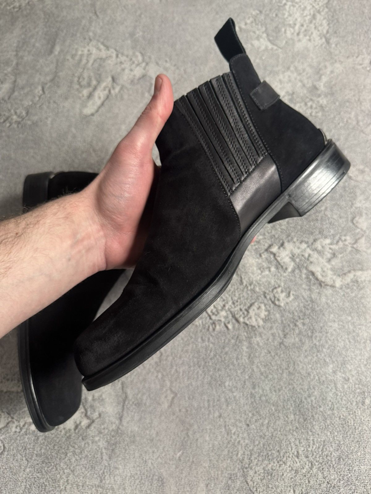 Other Cesare Paciotti 27.5cm suede black ankle boots shoes western Size US 9.5 / EU 42-43 - 15 Thumbnail