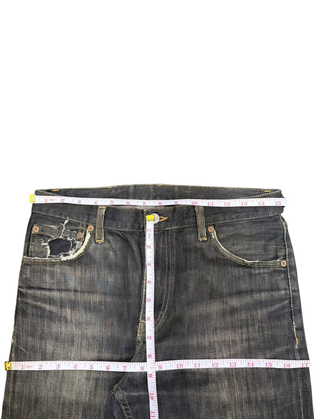 Gucci Vintage Gucci Charcoal Wash Distressed Loose Jeans Size US 30 / EU 46 - 6 Thumbnail