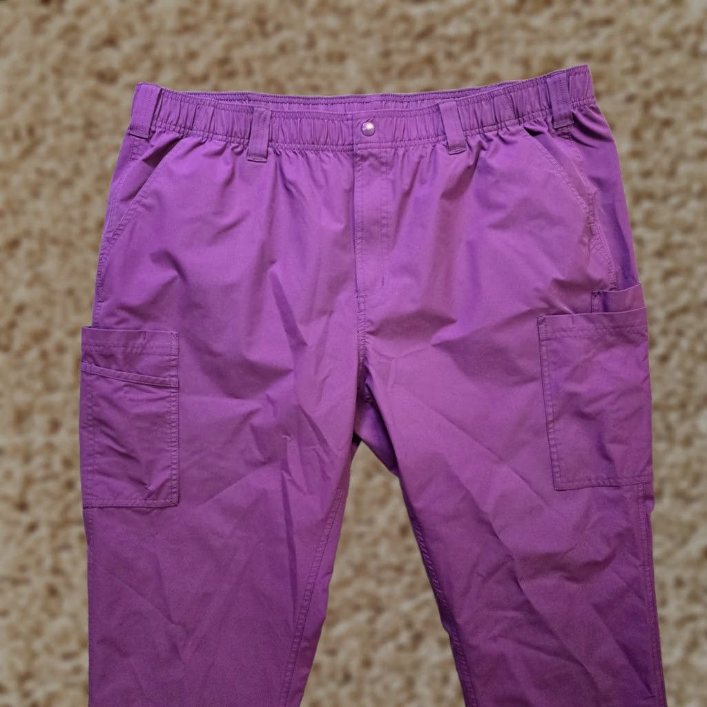 Carhartt Carhartt Pants Women 2XL Purple Force Essentials Cargo Scrubs Medical Nurse Size 40" / US 18 - 1 Thumbnail