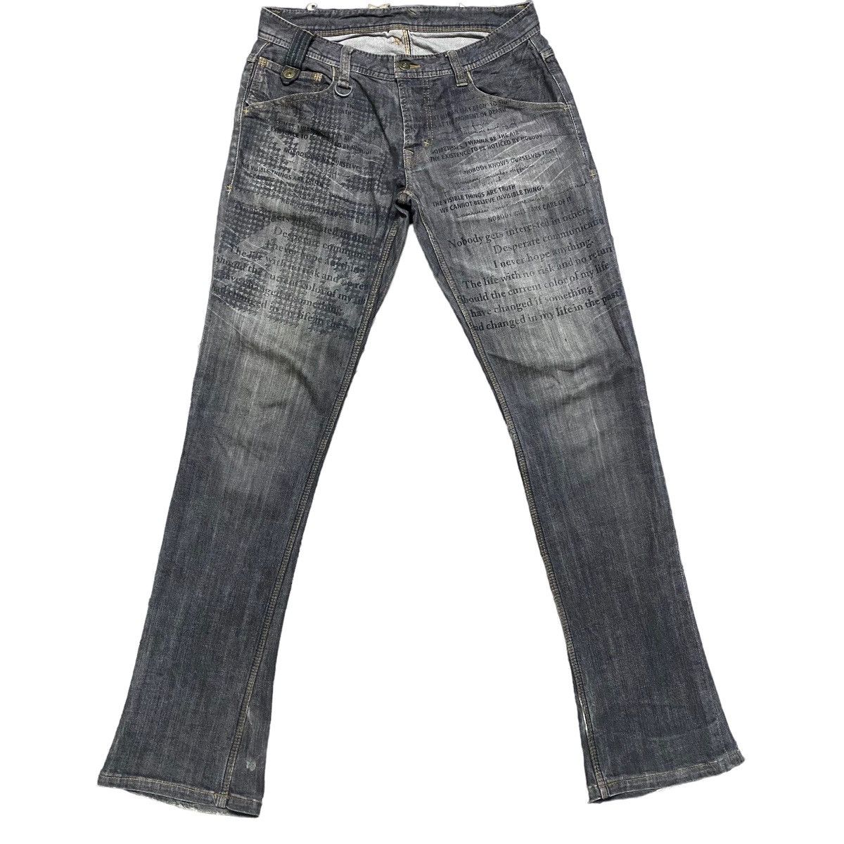 Japanese Brand HIDEAWAYS NICOLE Denim Flare Jeans Size US 31 - 2 Thumbnail