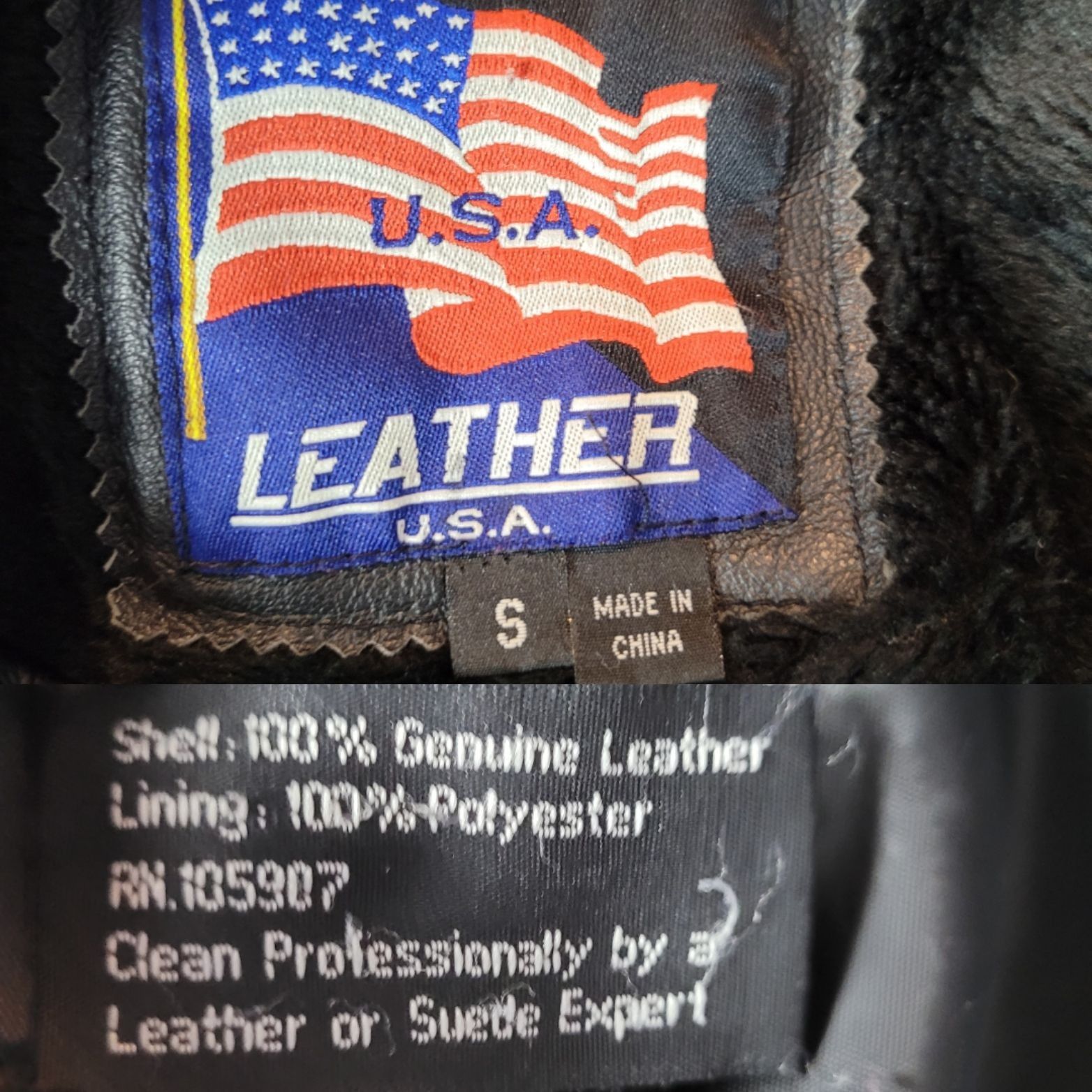 Vintage Genuine Leather Black Jacket Sz S Zip Out Faux Fur Lining Wi Size US S / EU 44-46 / 1 - 3 Thumbnail