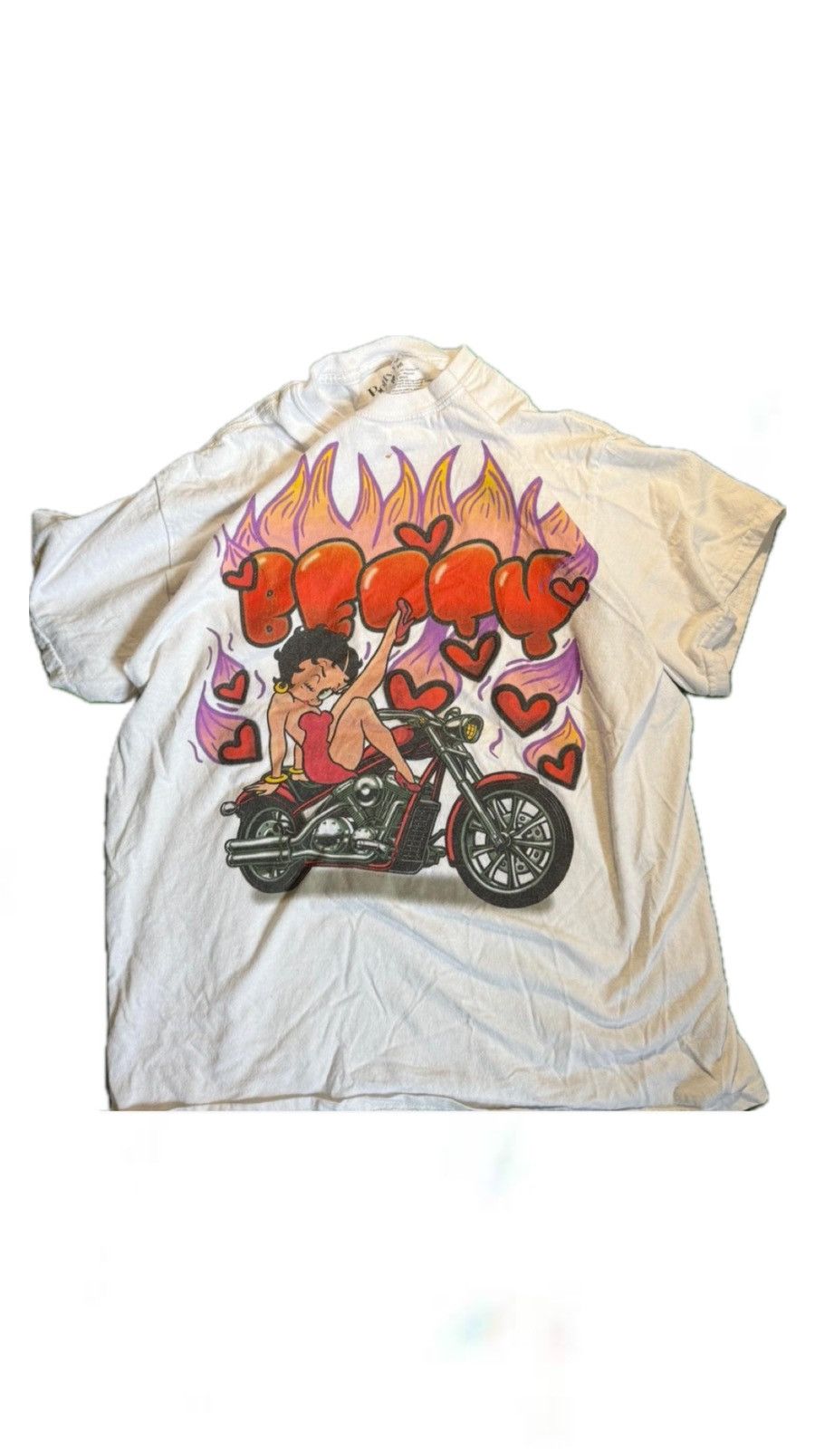 Vintage Vintage Betty Boop Motorcycle Shirt Size US M / EU 48-50 / 2 - 1 Thumbnail