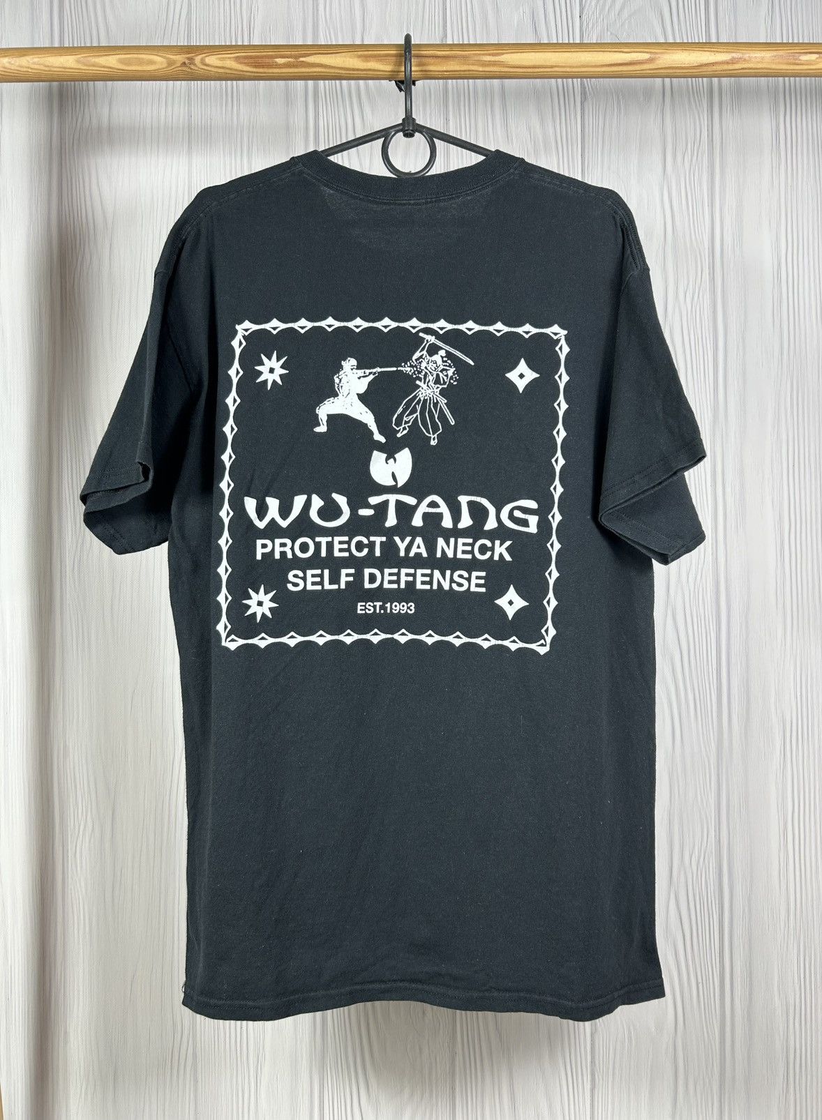 Vtg Wu Tang Clan Protect Ya Neck Self Defense Samurai Tee S