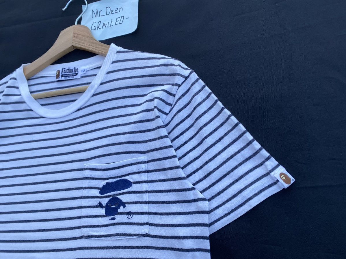Bape Rare BAPE Stripes Tshirt Size US L / EU 52-54 / 3 - 13 Thumbnail