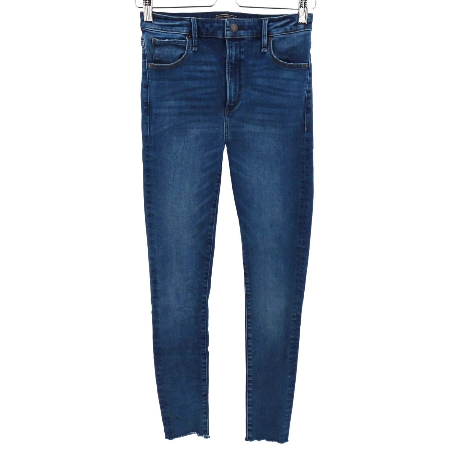 Abercrombie & Fitch Abercrombie & Fitch Simone High Rise Super Skinny Blue Denim Jeans Women 26 2L Size 26" / US 2 / IT 38 - 2 Thumbnail