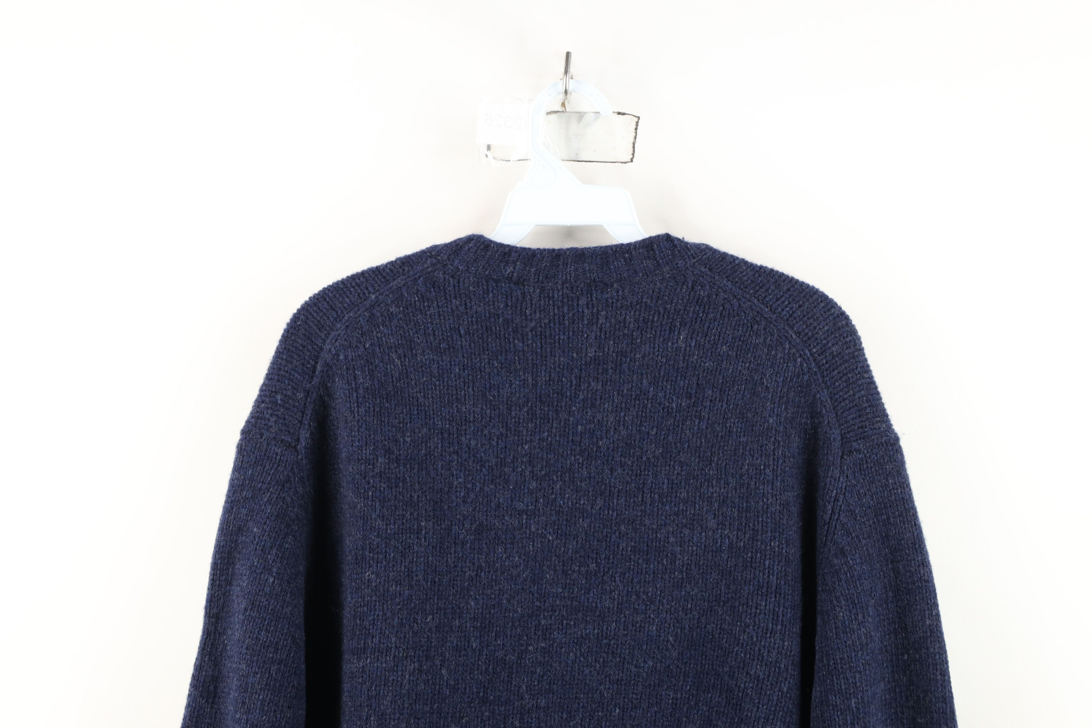 Vintage Vintage 90s Streetwear Lambswool Ribbed Knit V-Neck Sweater Size US M / EU 48-50 / 2 - 8 Thumbnail