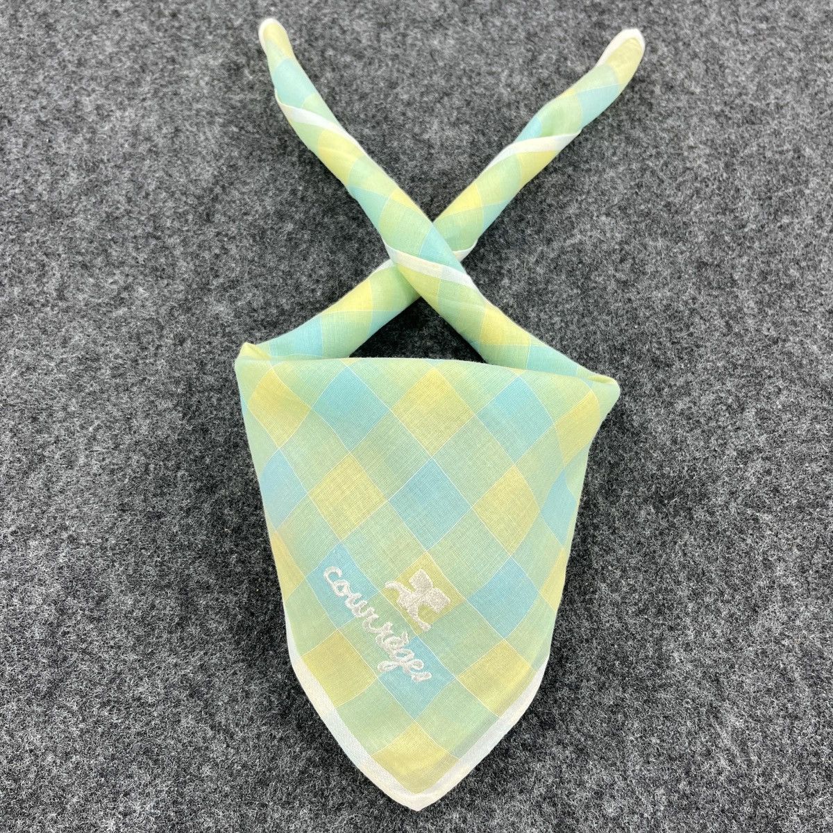 Courreges × Vintage Courreges Handkerchief / Bandana / Neckerchief B309 Size ONE SIZE - 3 Thumbnail