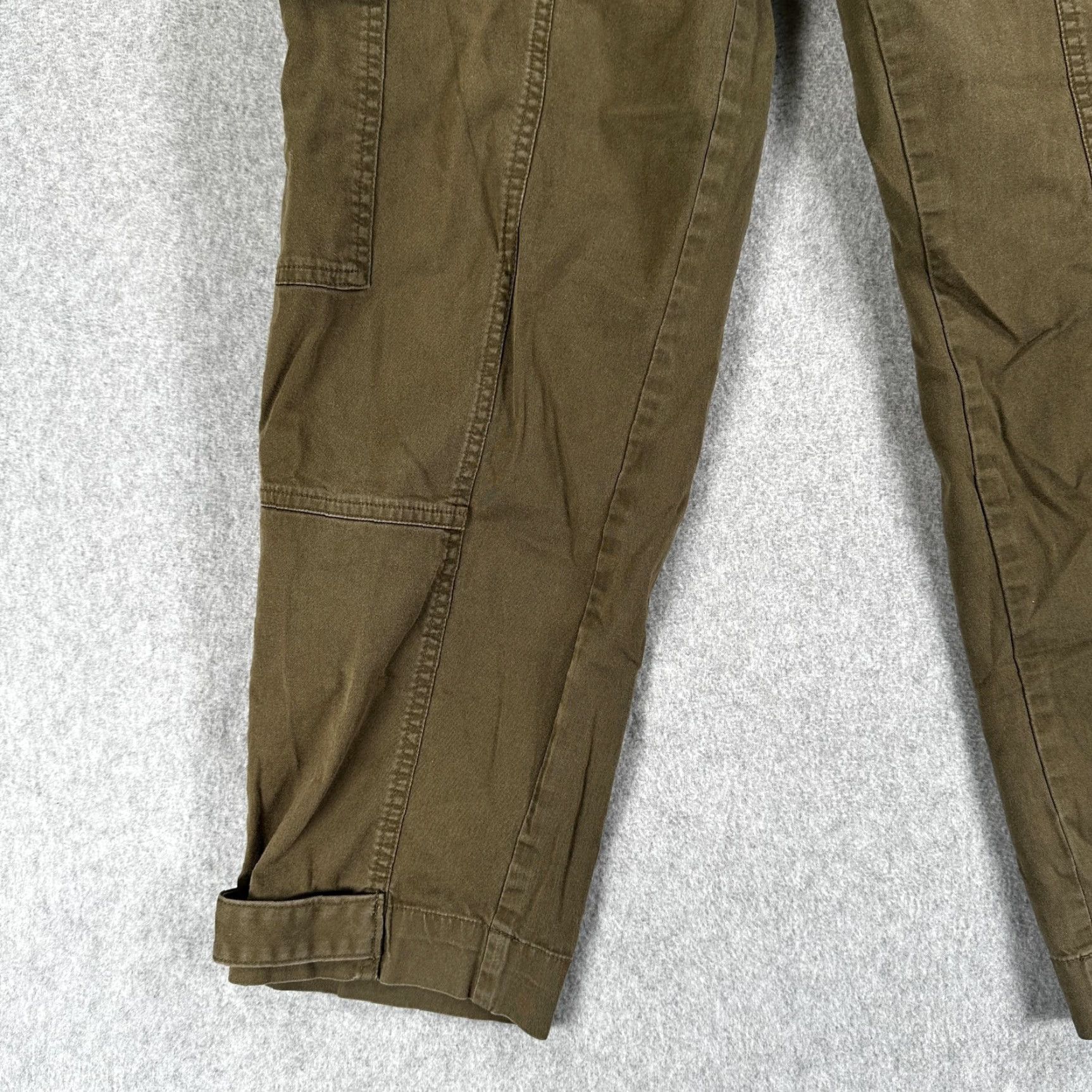 Outerknown Outerknown Cargo Pants Womens Size 12 Green Organic Cotton Twill Stretch Utility Size 34" / US 12 / IT 48 - 5 Thumbnail
