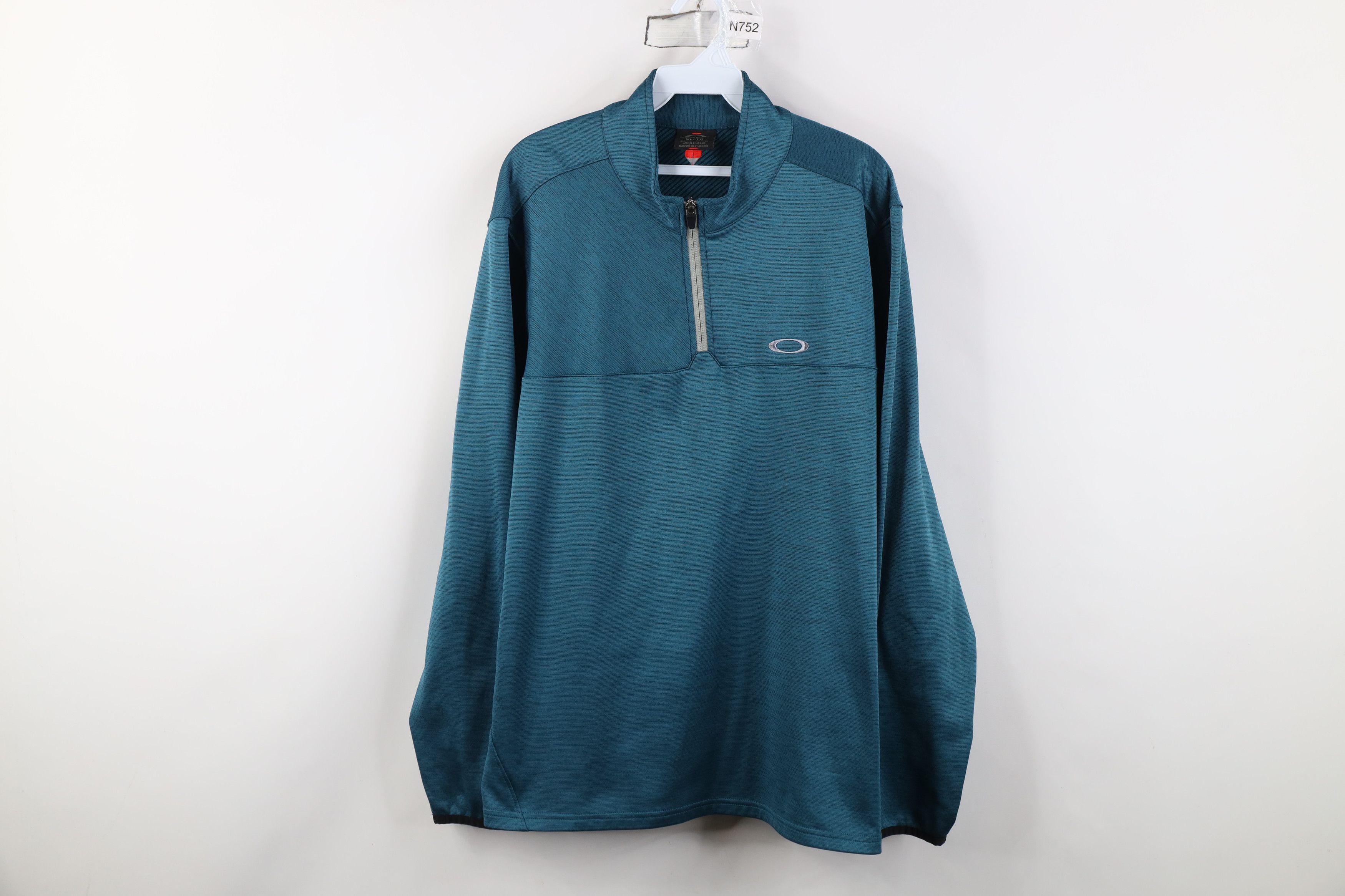Oakley Vintage Y2K Oakley 1/4 Half Zip Pullover Brushed Sweater Size US XL / EU 56 / 4 - 1 Thumbnail