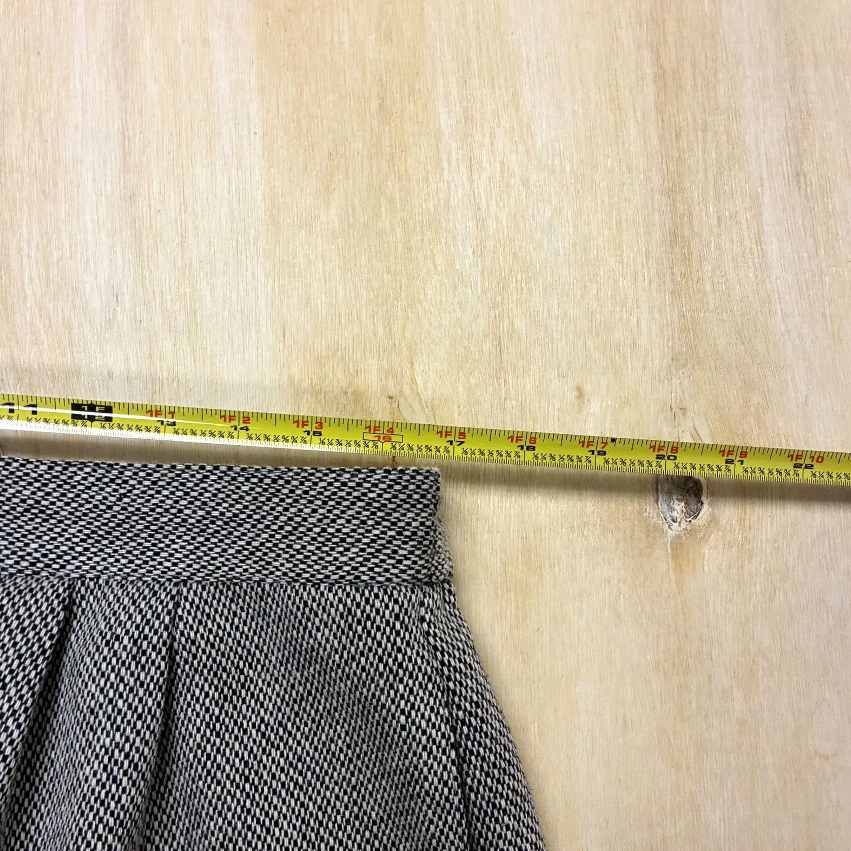 Vintage Leslie Fay Skirt Womens 18 Gray Check Tweed Pencil Knee Length Lined Work Office Size 40" / US 18 - 5 Thumbnail