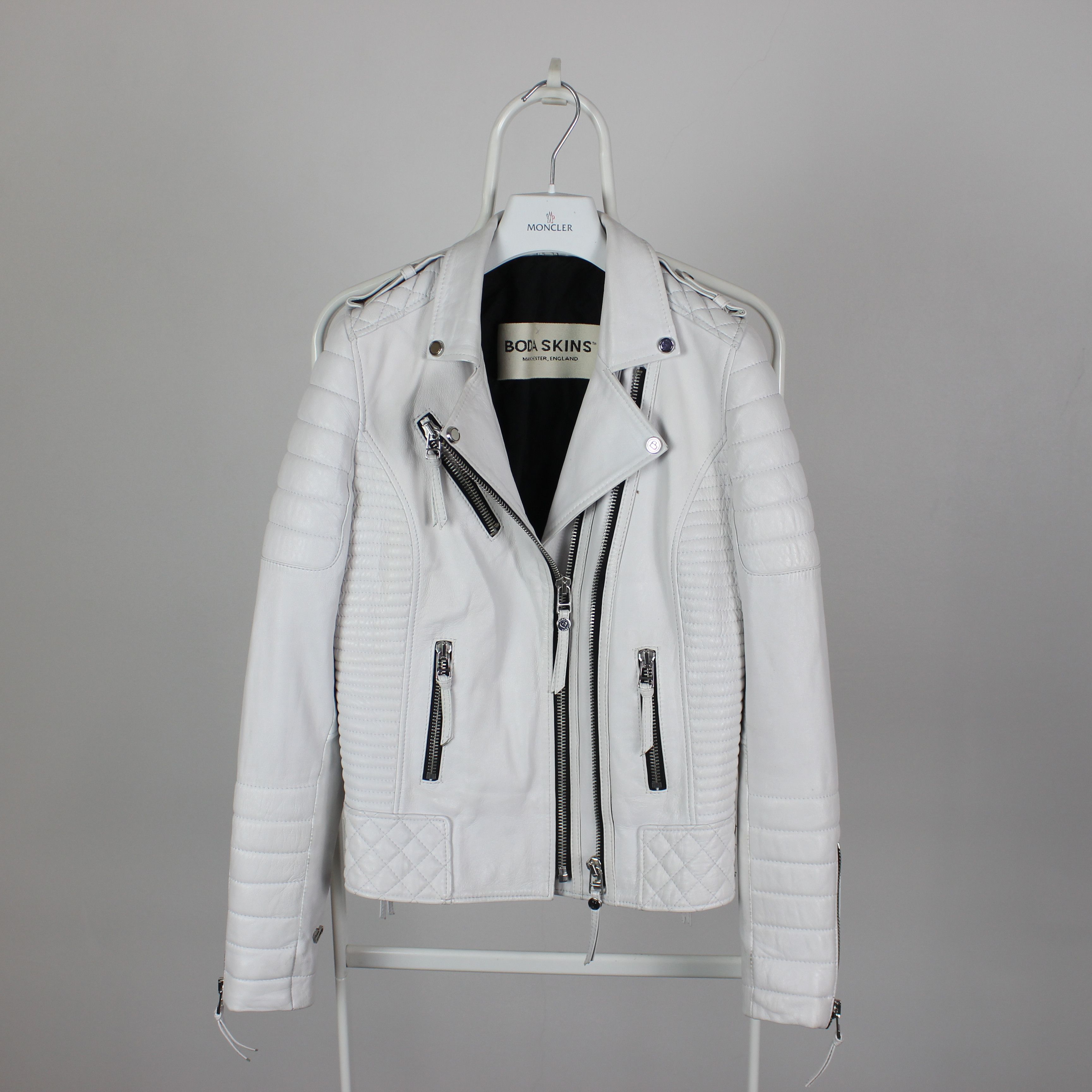 Boda Skins Boda Skins leather bike jacket US 6 M white Size M / US 6-8 / IT 42-44 - 4 Thumbnail
