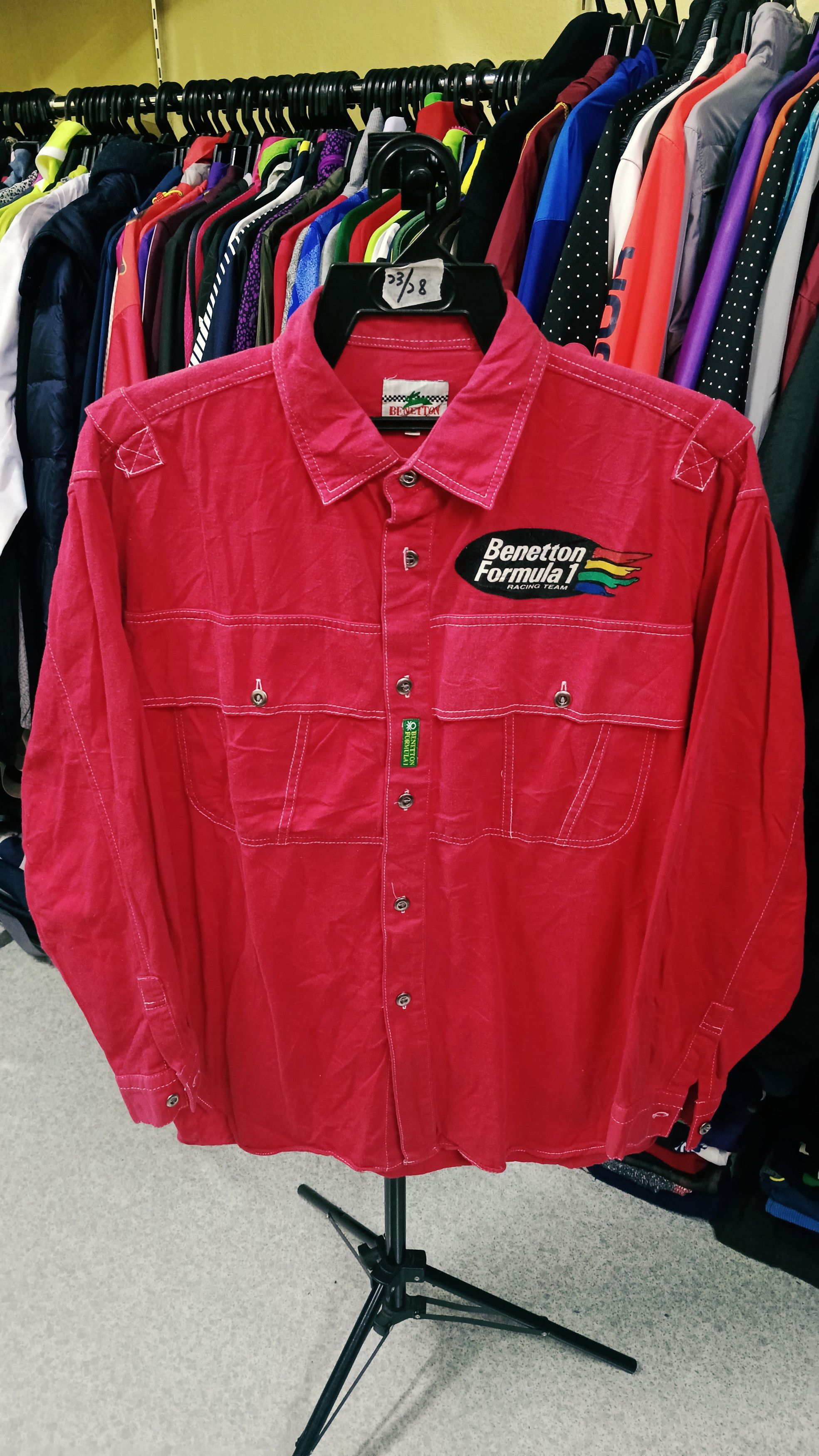 Rare Vintage Benetton F1 Racing Team Distressed Shirt