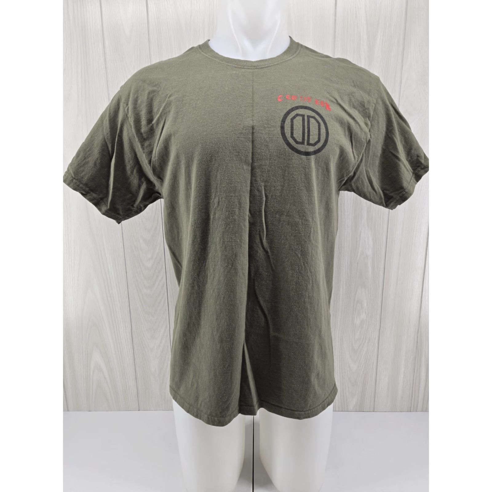 Hanes C company 115th Expeditionary Signal Battalion Renegades Men's Green T Shirt L Size US L / EU 52-54 / 3 - 2 Thumbnail