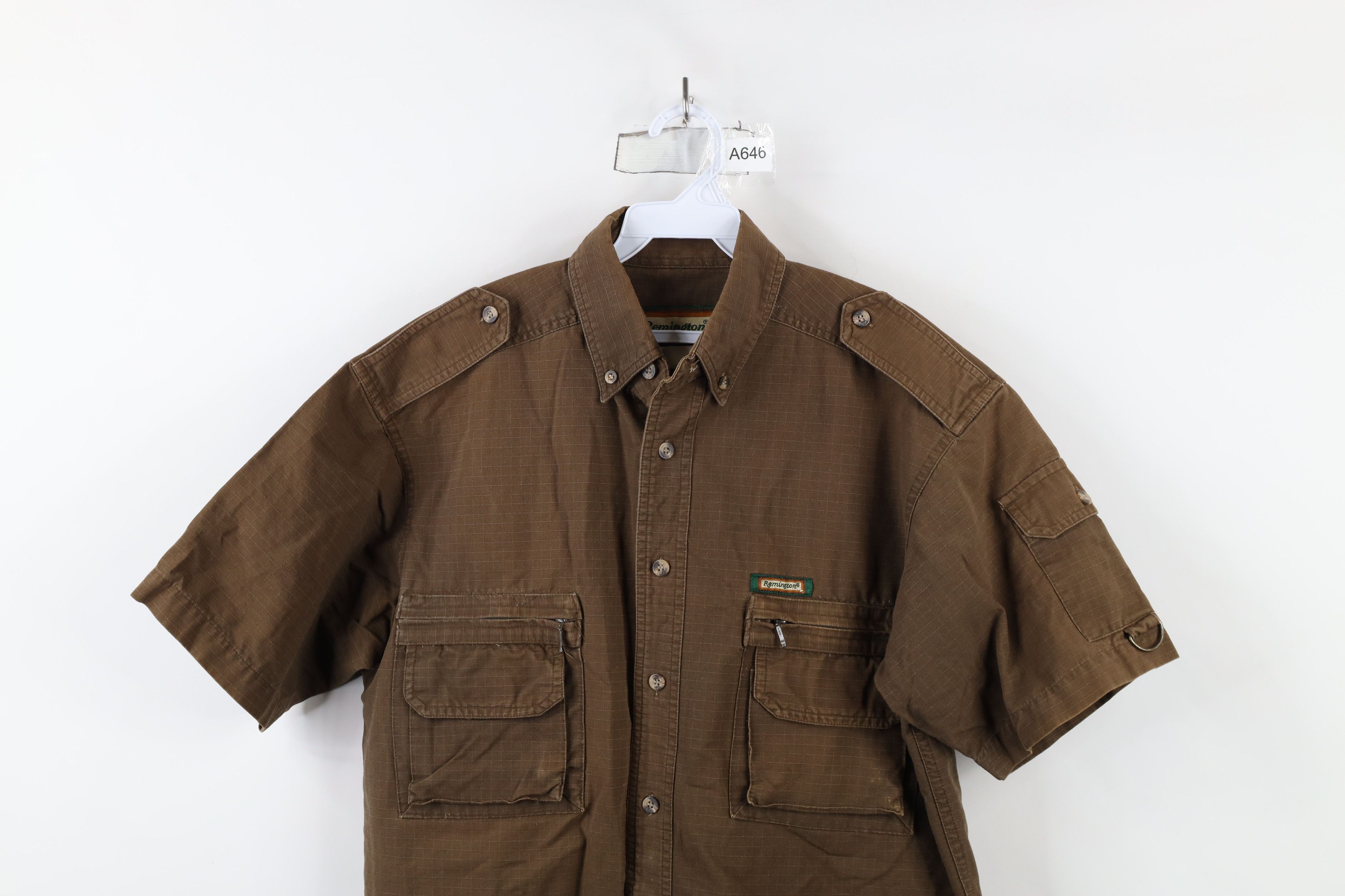 Vintage Vintage Remington Safari Bush Collared Button Down Shirt Size US XL / EU 56 / 4 - 2 Thumbnail