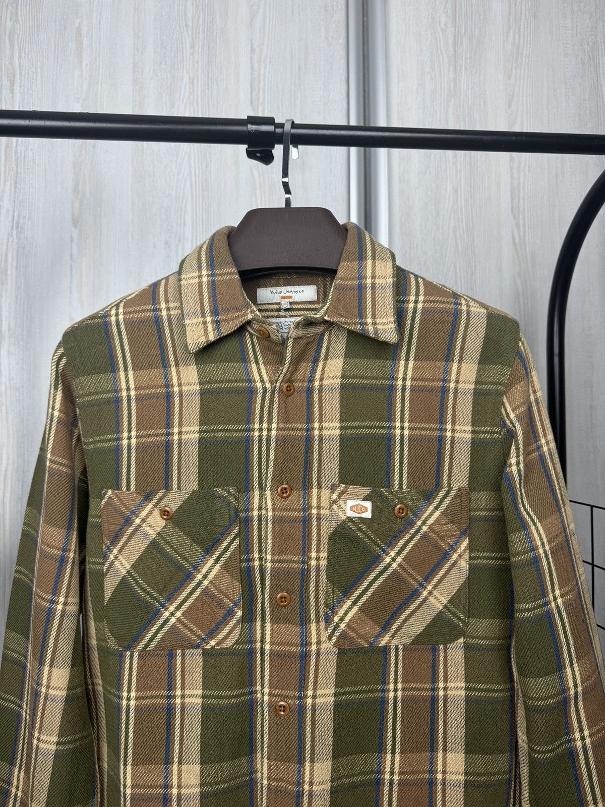 Flannel Nudie Jeans Sven Sturdy Plaid Flannel multicolor LS shirt Size US XS / EU 42 / 0 - 3 Thumbnail