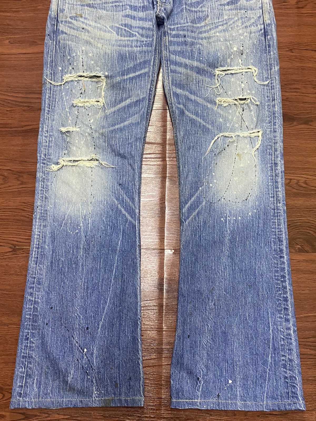 Japanese Brand Vintage Japanese Brand Edwin Blue Trip Flare Jeans Size US 37 - 5 Thumbnail