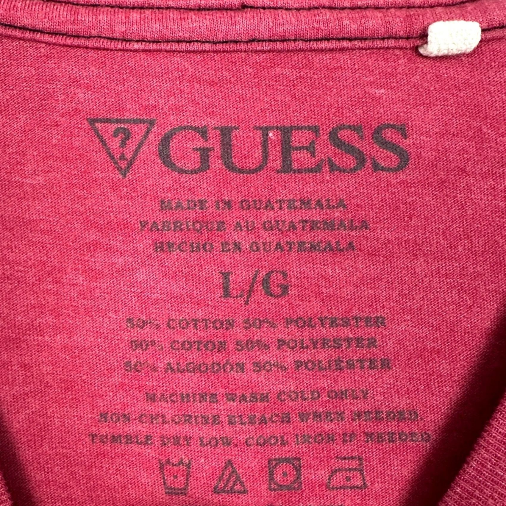 Guess Guess Jeans Mens Large T-Shirt Graphic Tee Red Short Sleeve Crewneck Casual EUC Logo Printed Vintage? No Size US L / EU 52-54 / 3 - 4 Thumbnail