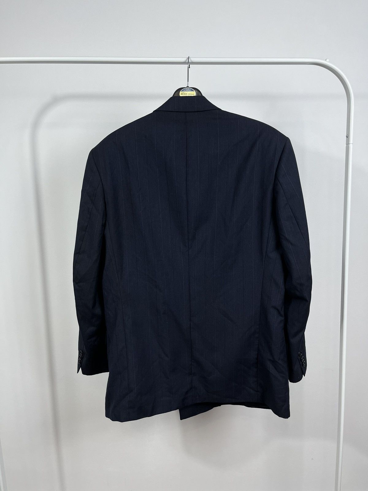 Hugo Boss Men`s Hugo Boss Double Breasted Black Wool Blazer Size M Size 40R - 8 Thumbnail