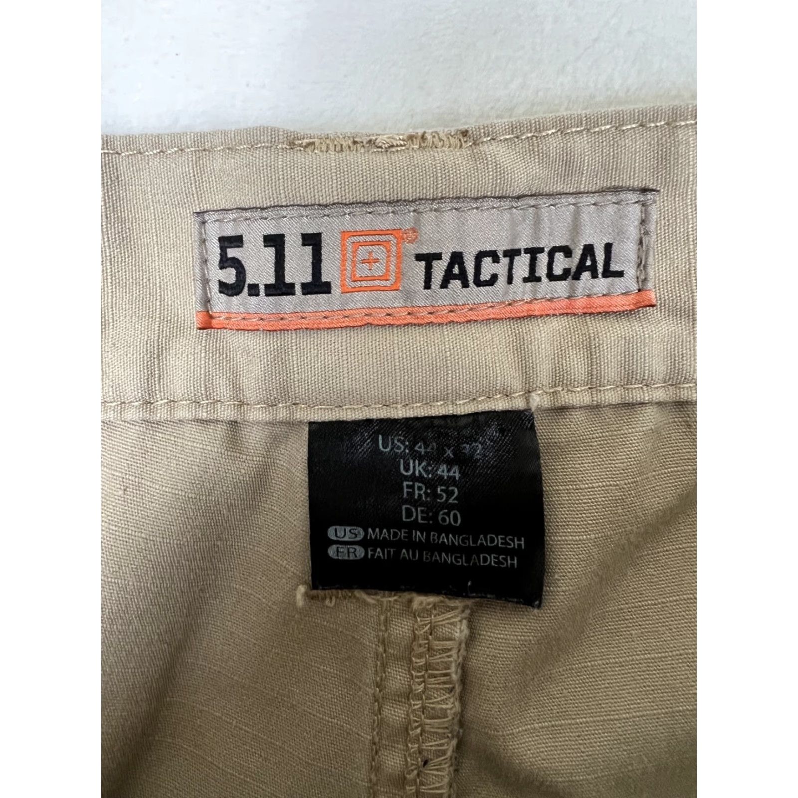 Vintage 5.11 Tactical Cargo Pants Regular 44x32 Beige Tan Cotton Cotton Cargo Pocket 5.11 Taclite Pro Mens Pants USA Army Size US 44 / EU 60 - 4 Thumbnail