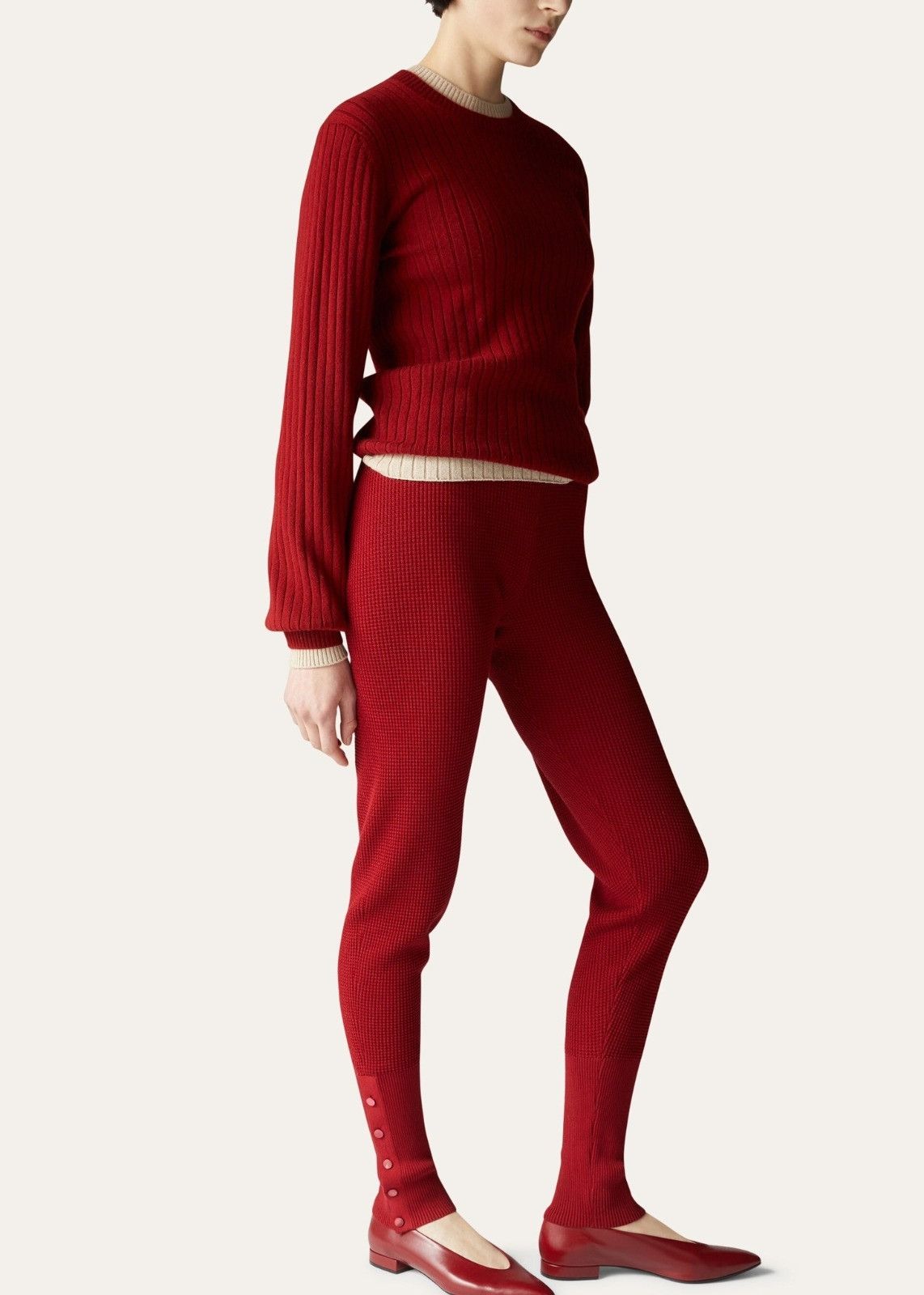 Loro Piana o1srvl11e0824 Puno Pants in Red Size 26" / US 2 / IT 38 - 3 Thumbnail