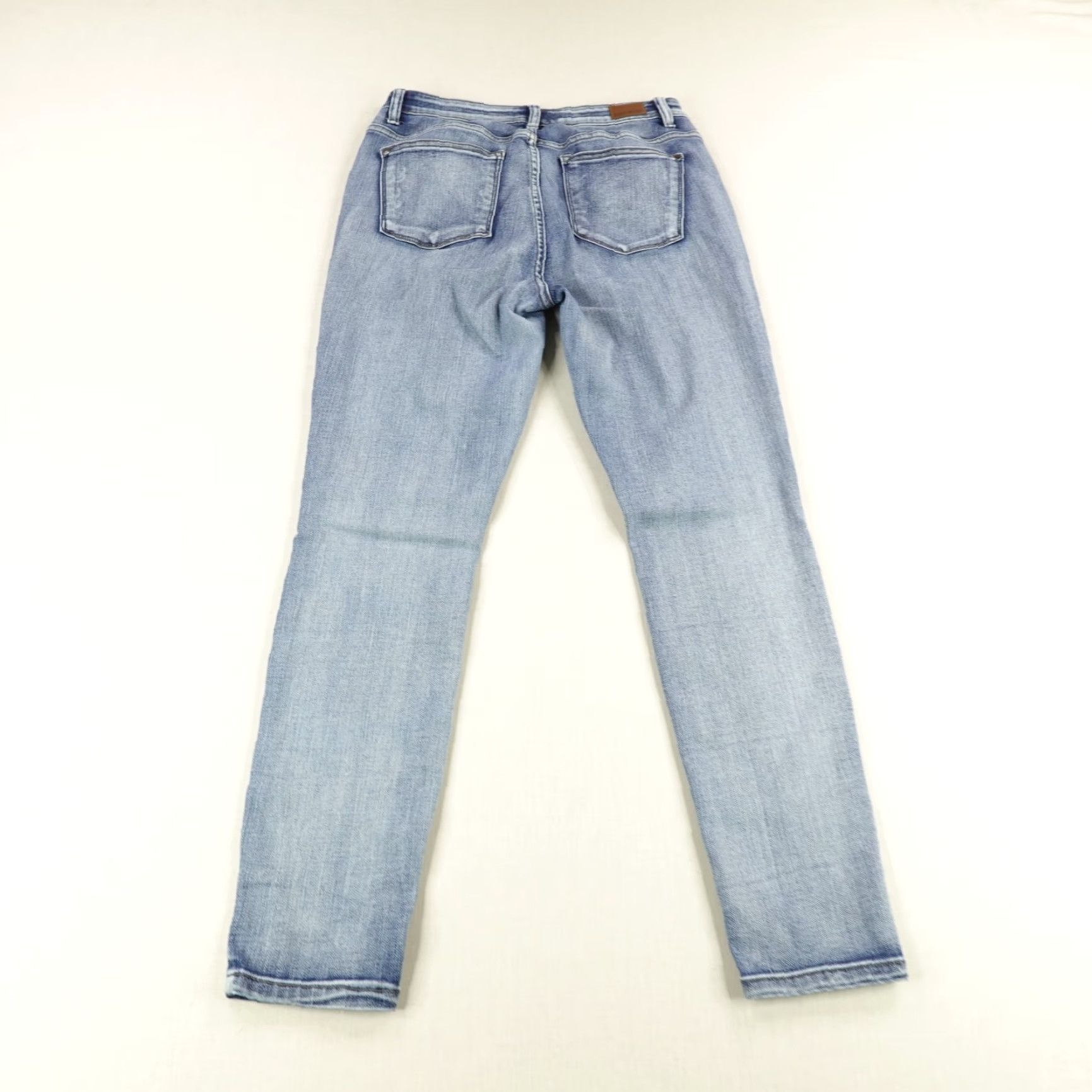 Vintage Judy Blue Jeans Womens 13x31 Skinny Slim High Rise Denim Blue 29 in Inseam 28.5 in Regular Rise Pockets Stretch Size 29" - 4 Thumbnail