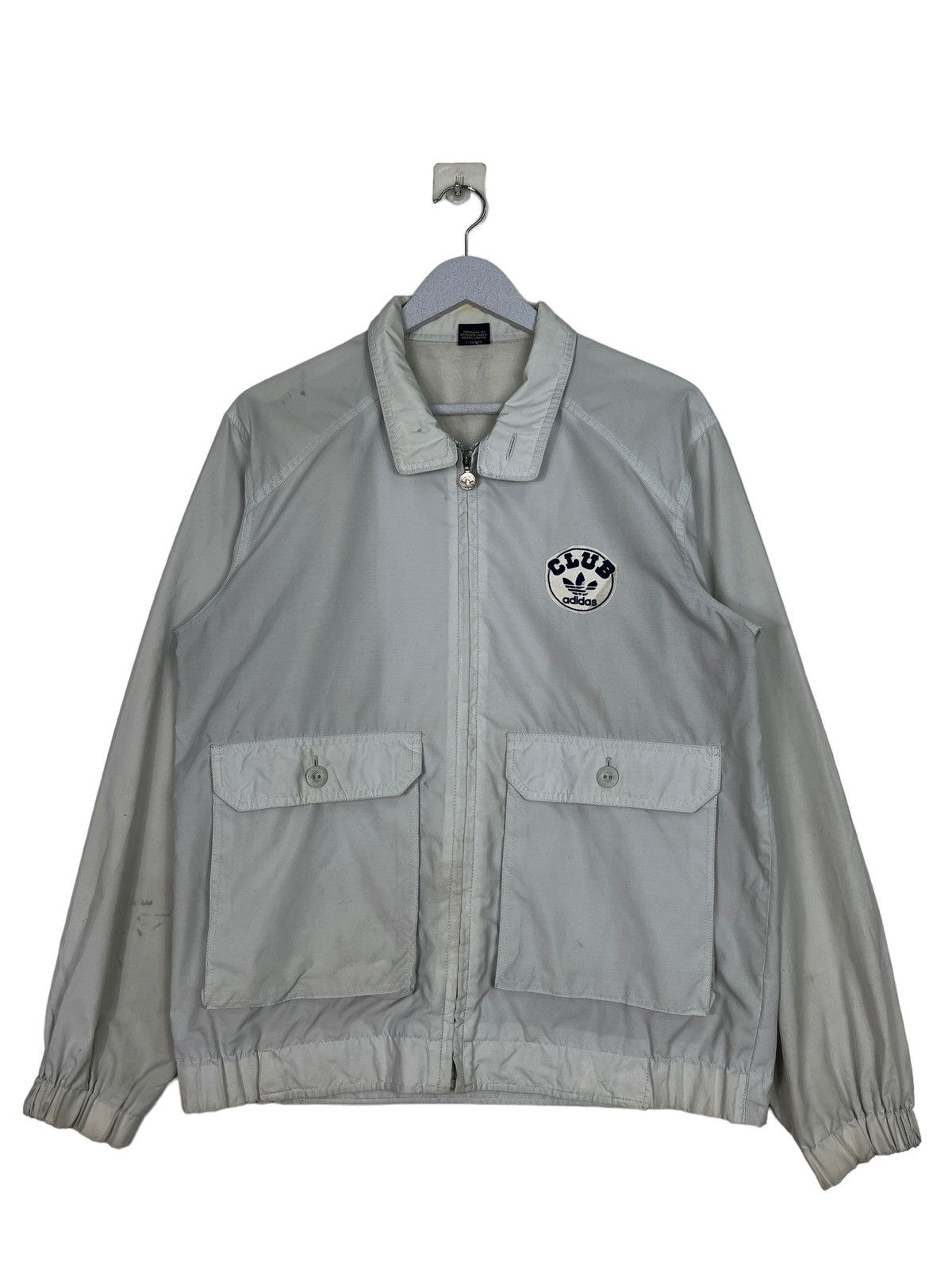 Adidas × Vintage 🔥 80s ADIDAS CLUB LIGHT NYLON JACKET MADE IN JAPAN Size US M / EU 48-50 / 2 - 2 Thumbnail