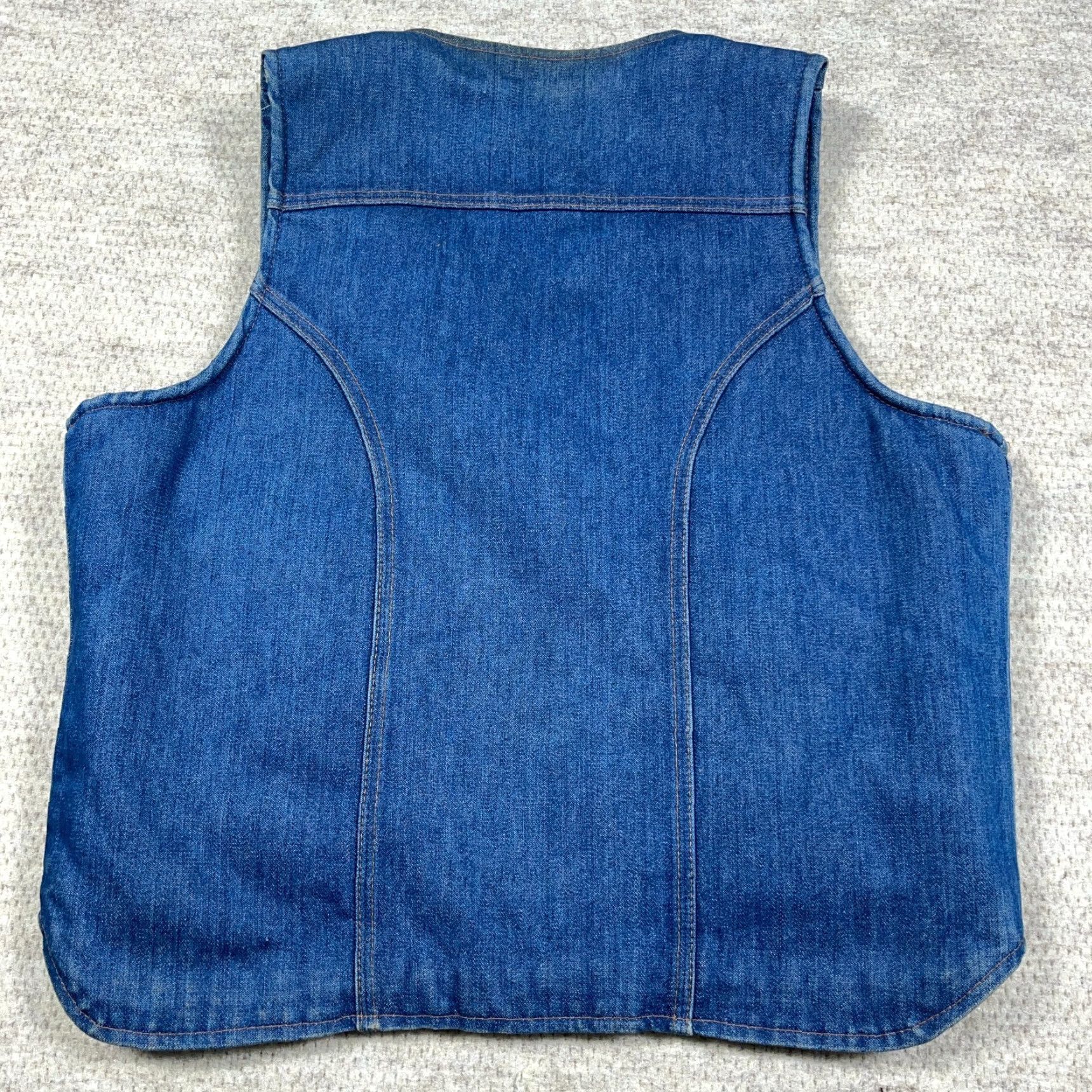 Wrangler VINTAGE Wrangler Denim Vest Men XL Blue Jeans No Fault Sherpa Lined 70s 80s USA Wrangler Size US 36 / EU 52 - 2 Thumbnail