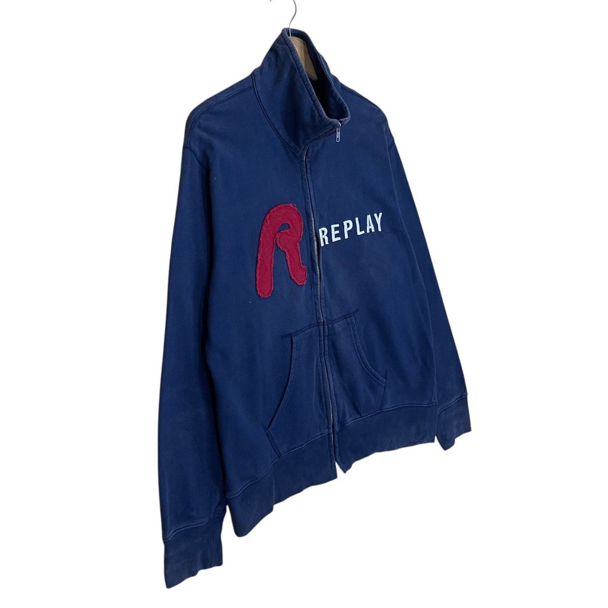 Replay Vintage Replay Big Logo Zipper Sweater Size US M / EU 48-50 / 2 - 2 Thumbnail