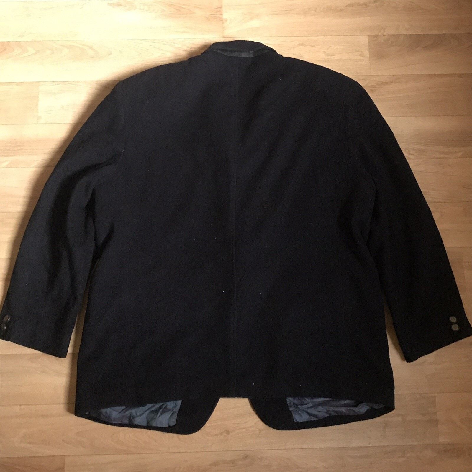 Burberry VINTAGE Burberry coat blazer wool cashmere men’s blue navy Size US L / EU 52-54 / 3 - 3 Thumbnail
